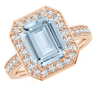 Emerald Cut A Aquamarine