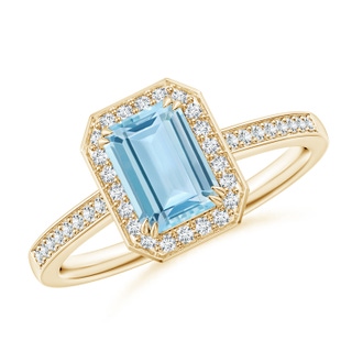 Emerald Cut AAA Aquamarine