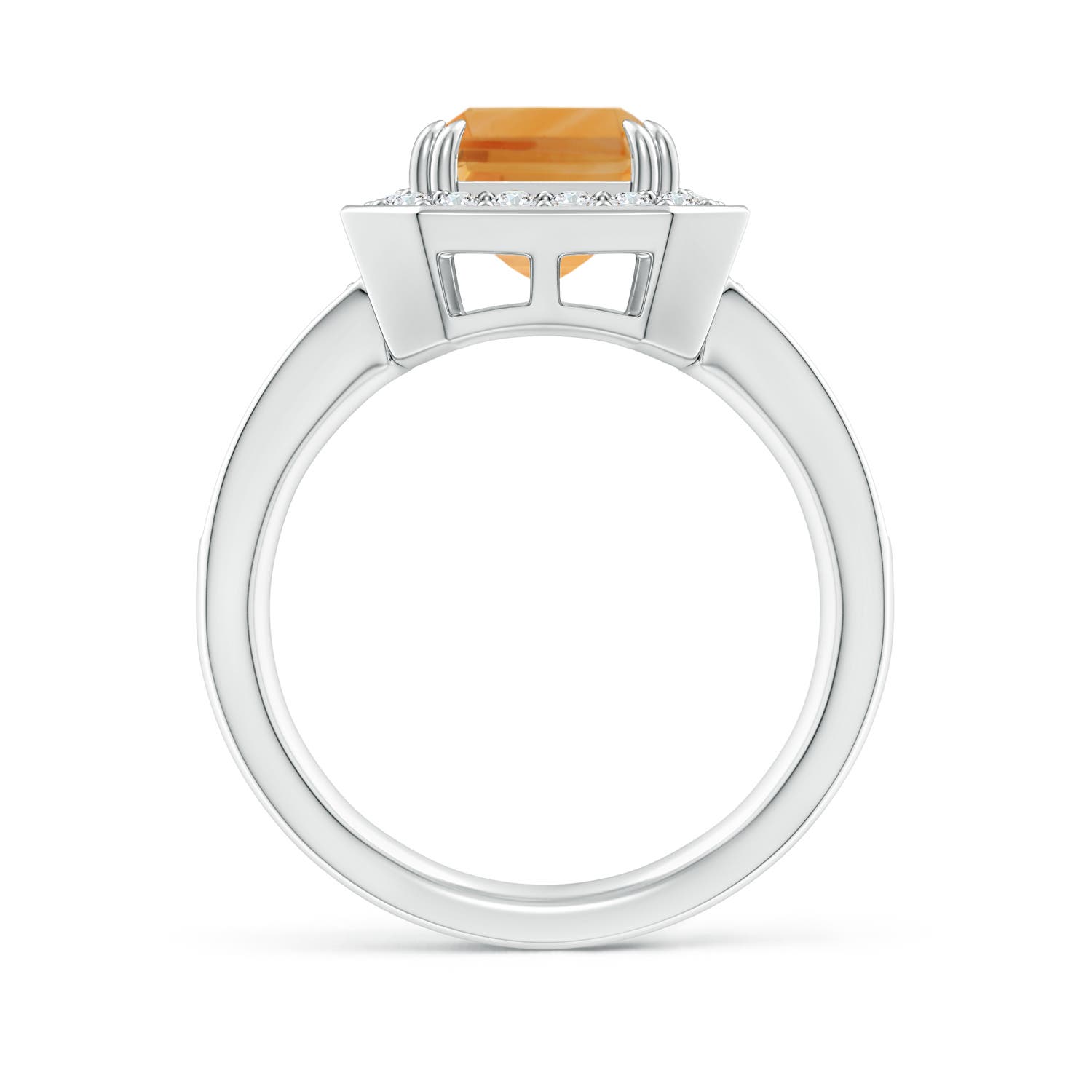 A - Citrine / 3.55 CT / 14 KT White Gold