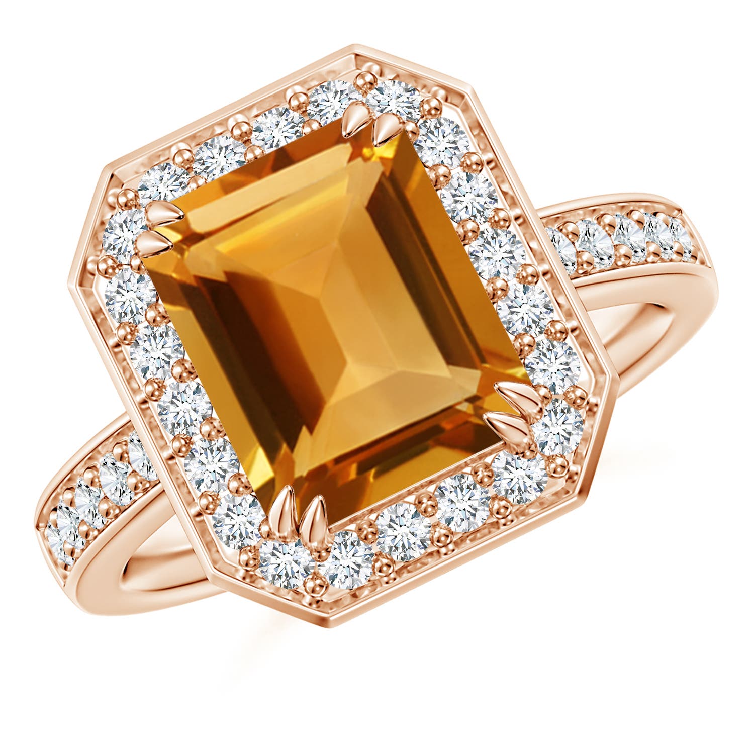 AA - Citrine / 3.55 CT / 14 KT Rose Gold