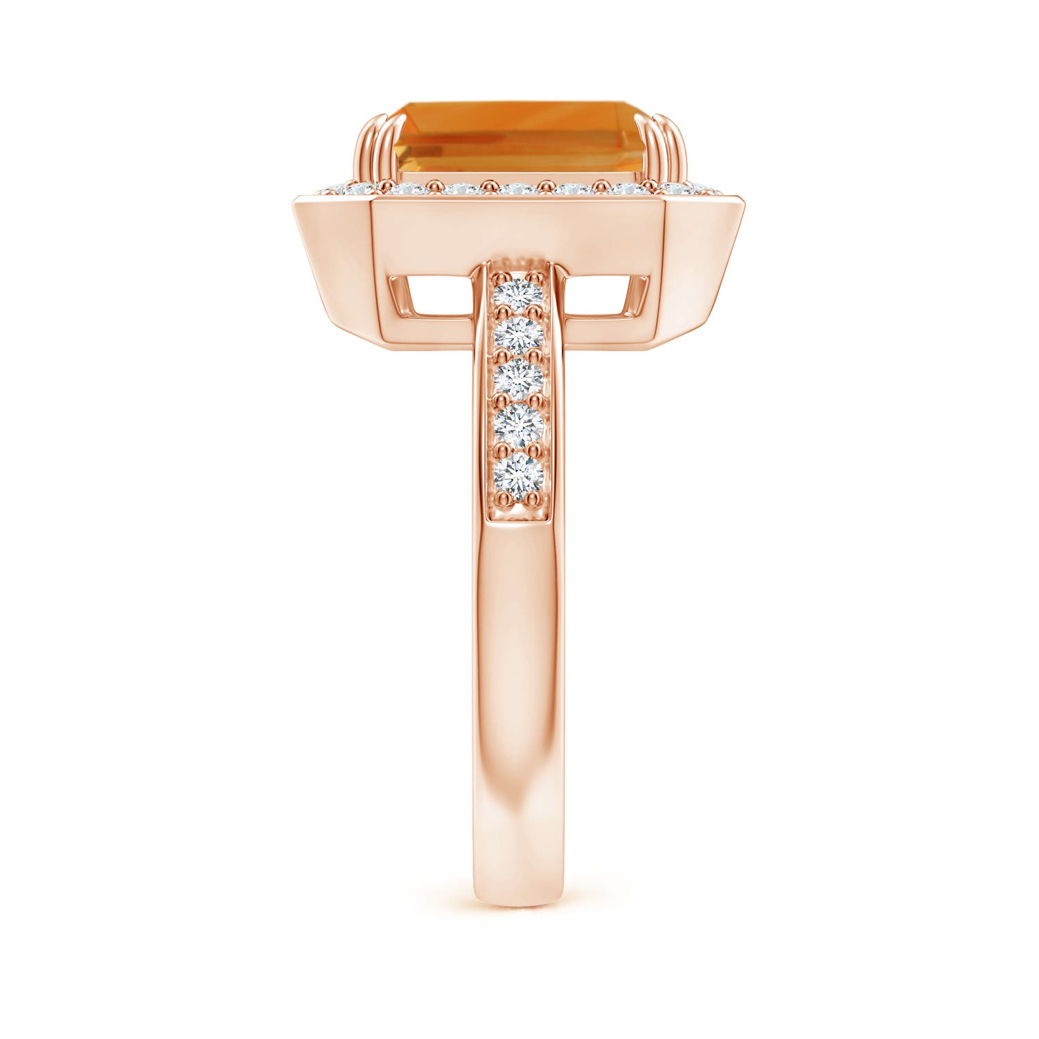 AA - Citrine / 3.55 CT / 14 KT Rose Gold