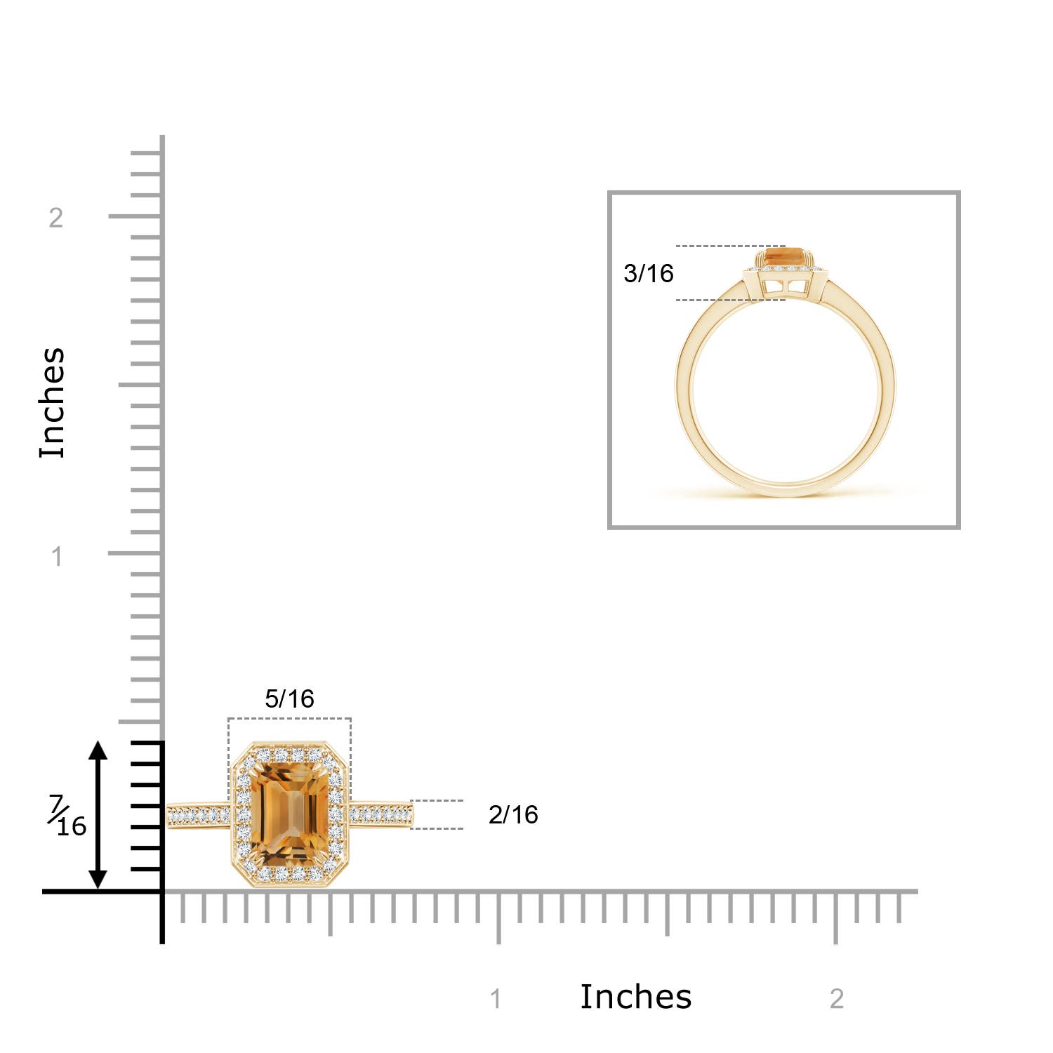 A - Citrine / 1.24 CT / 14 KT Yellow Gold