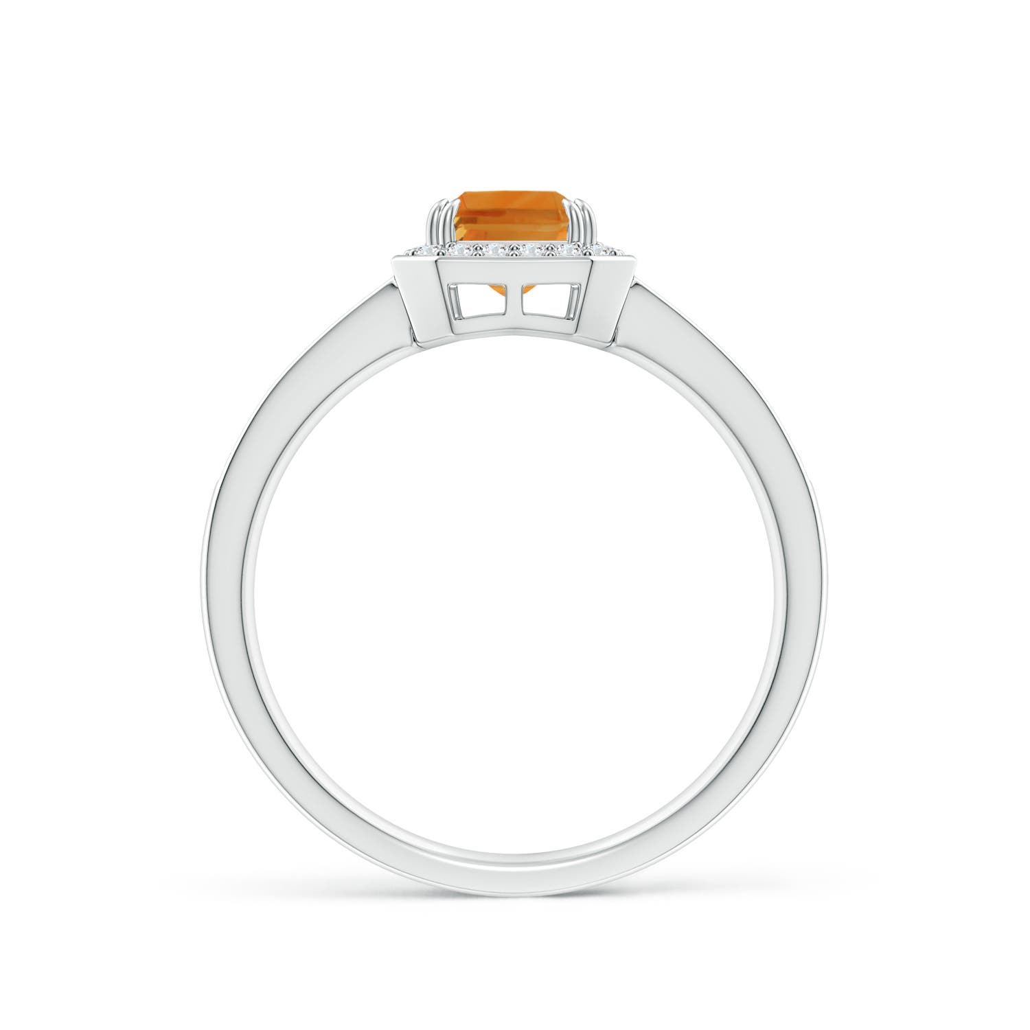 AA - Citrine / 1.24 CT / 14 KT White Gold