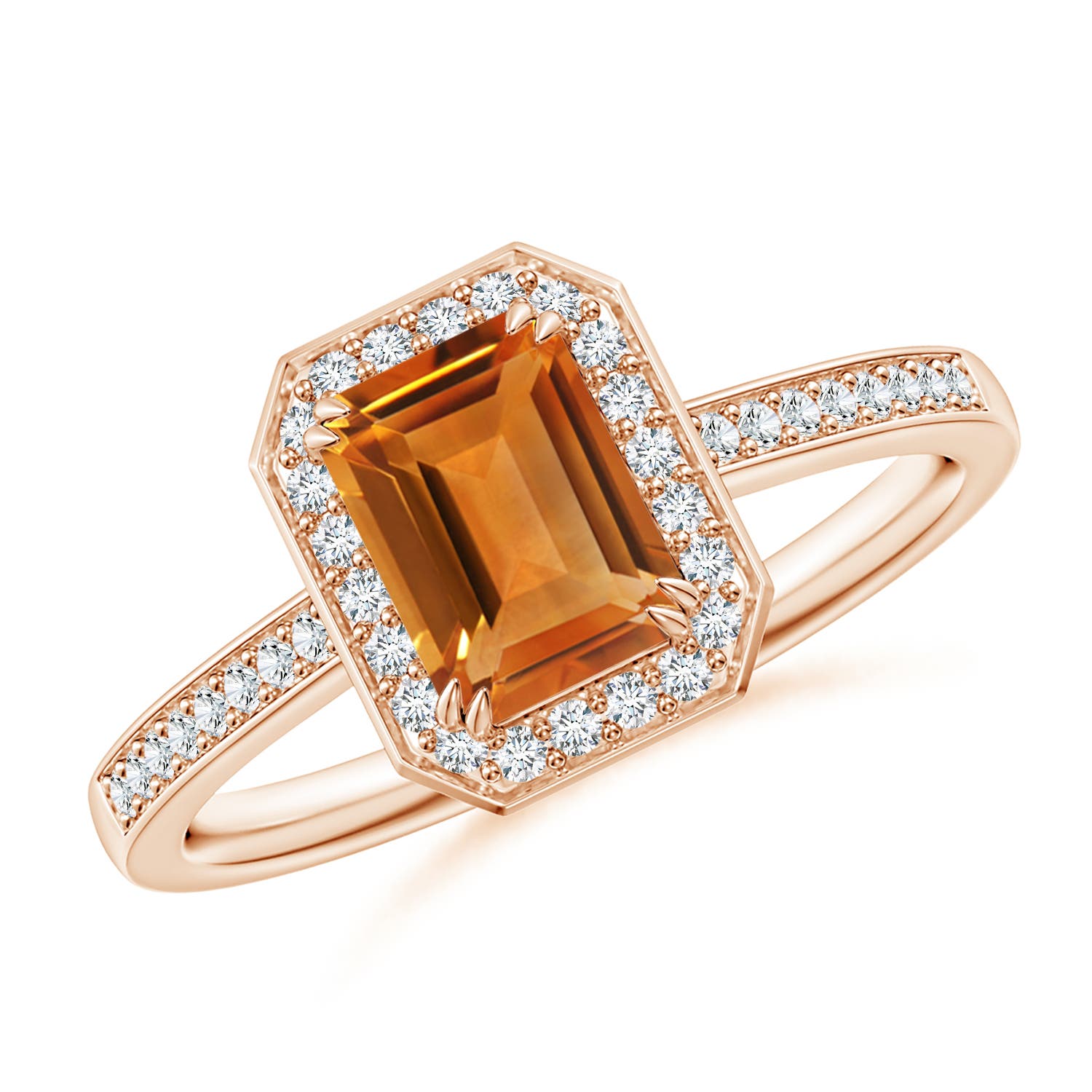 AAA - Citrine / 1.24 CT / 14 KT Rose Gold