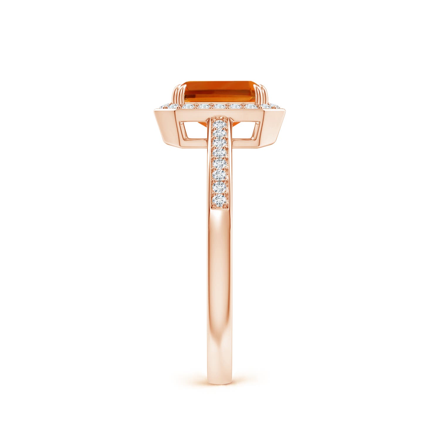 AAAA - Citrine / 1.24 CT / 14 KT Rose Gold