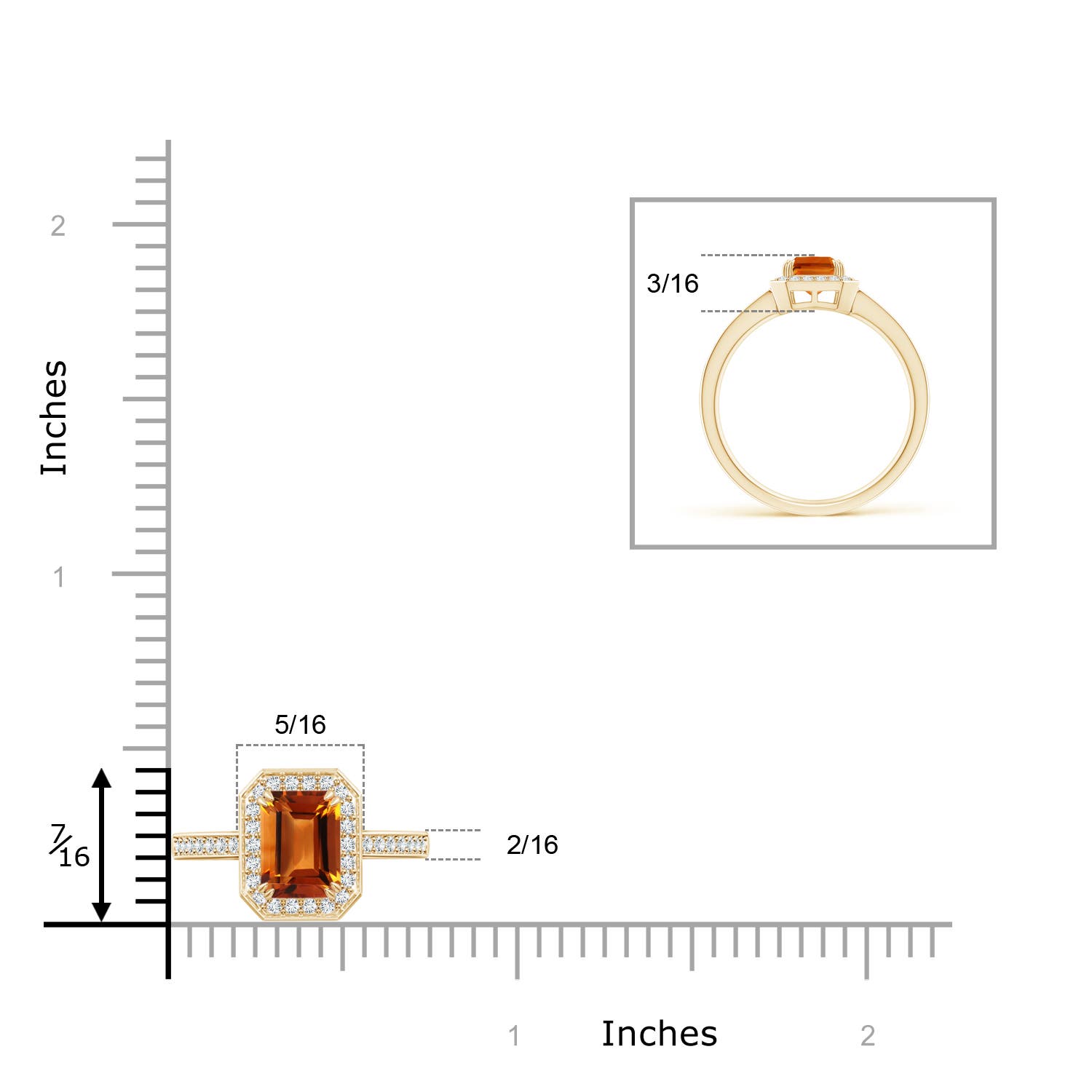 AAAA - Citrine / 1.24 CT / 14 KT Yellow Gold