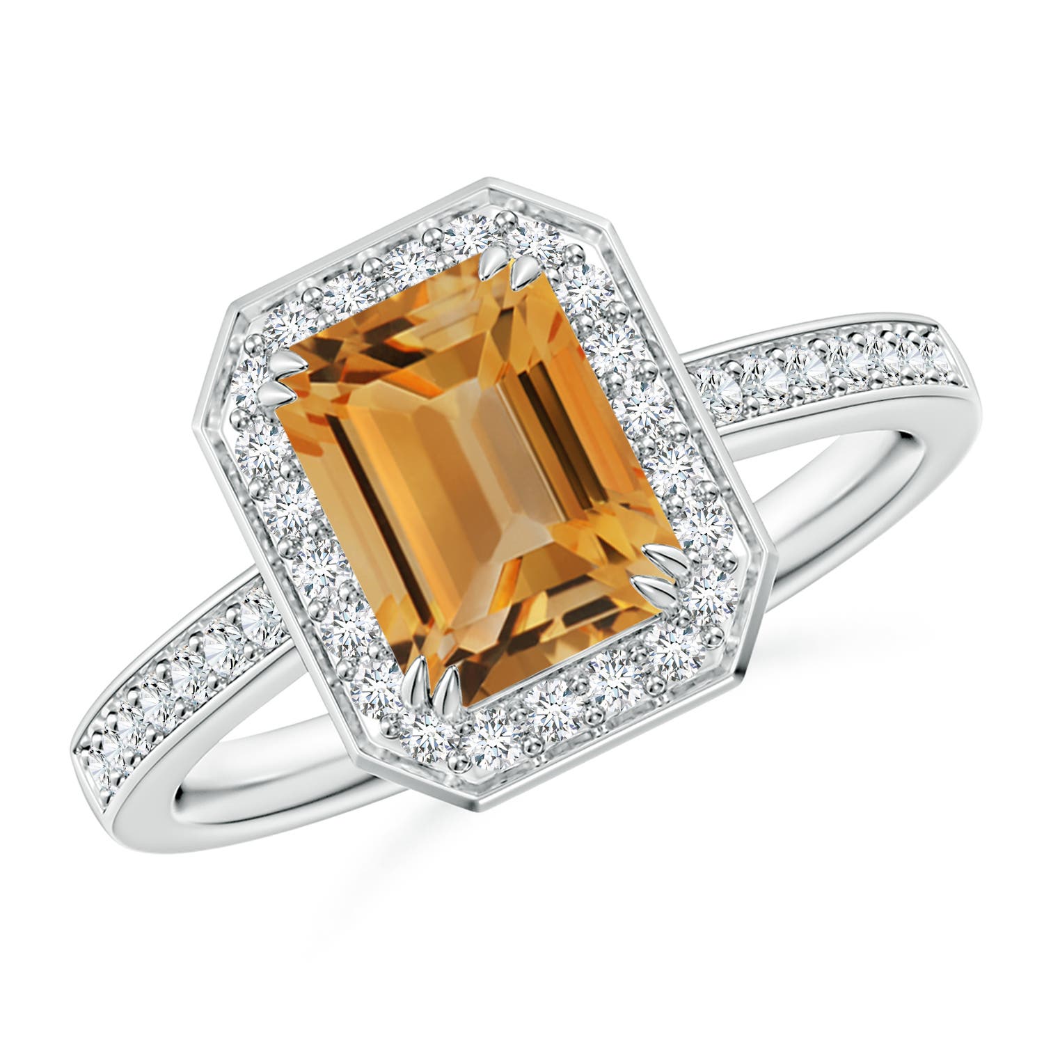 A - Citrine / 1.79 CT / 14 KT White Gold