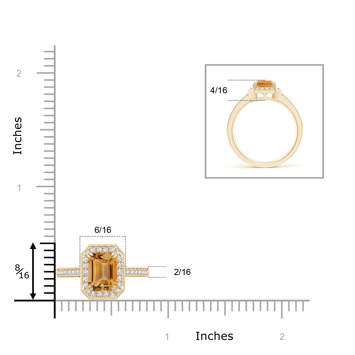 A - Citrine / 1.79 CT / 14 KT Yellow Gold