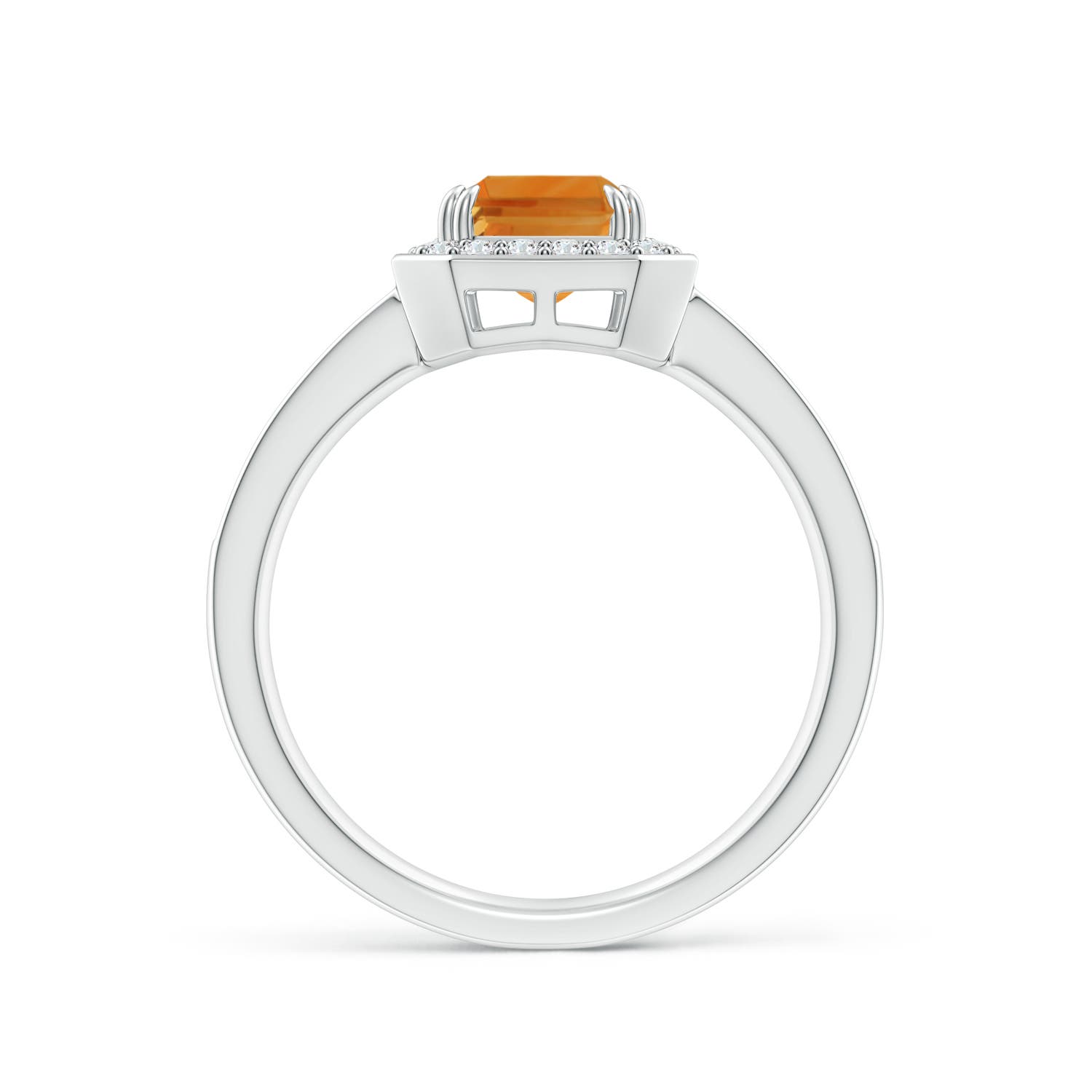 AA - Citrine / 1.79 CT / 14 KT White Gold