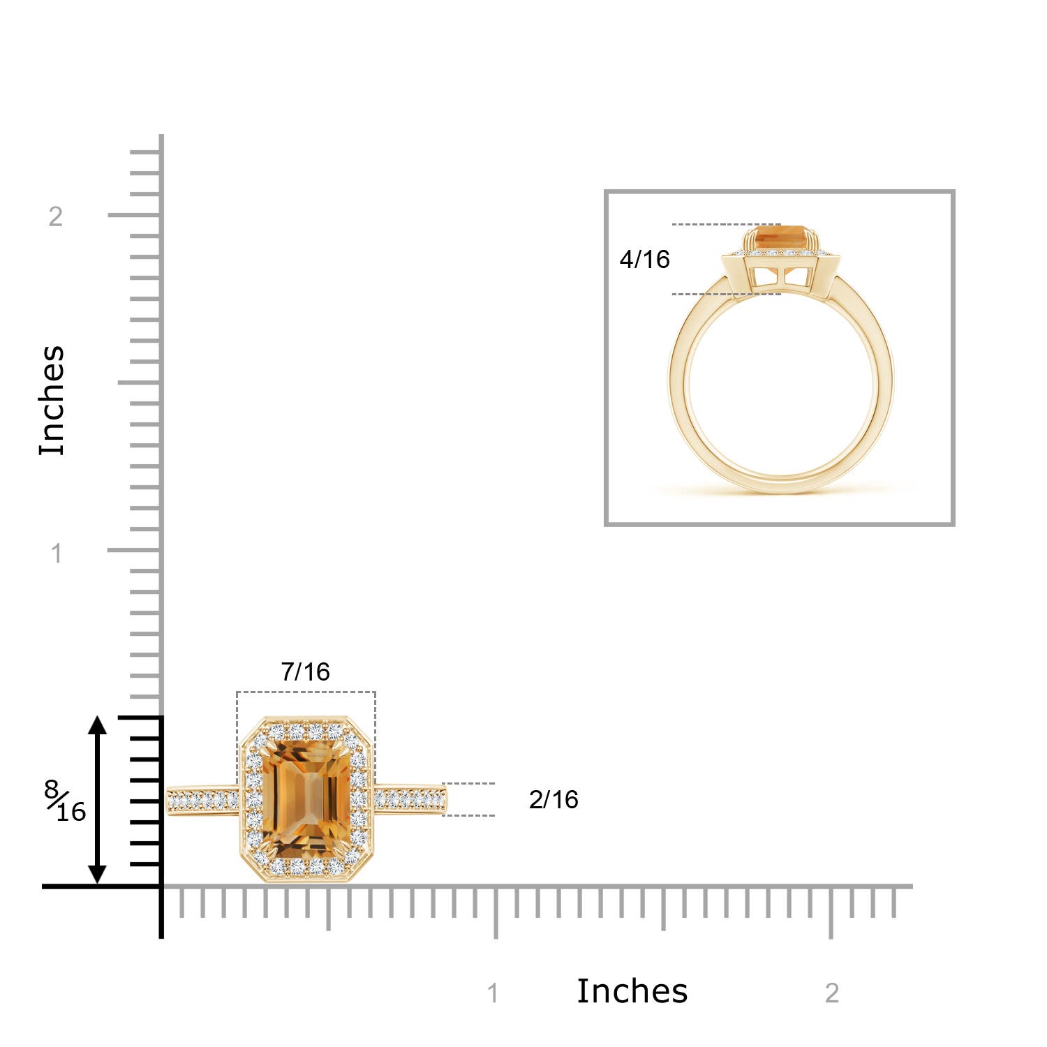 A - Citrine / 2.47 CT / 14 KT Yellow Gold