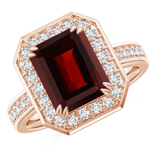 Emerald Cut AA Garnet