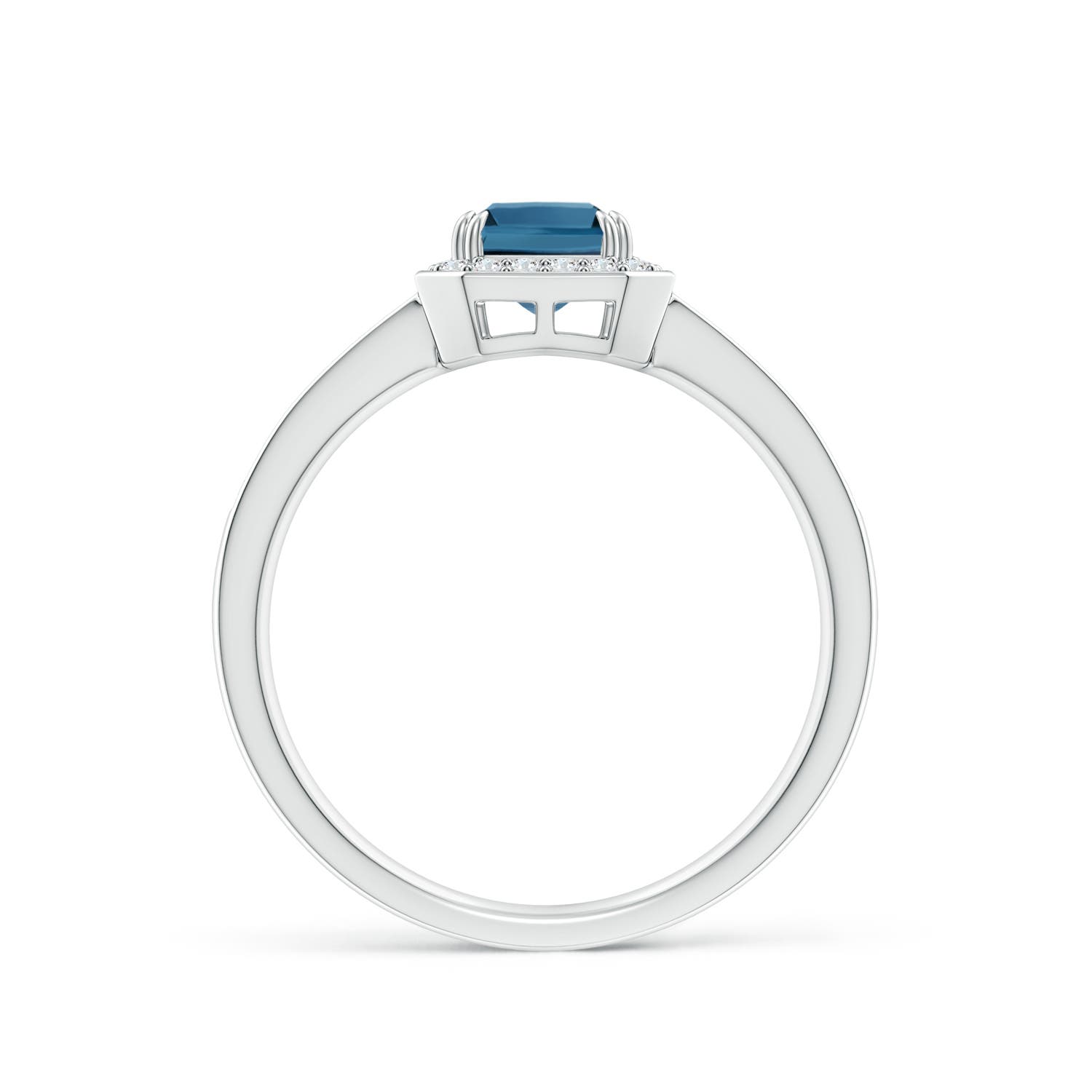 AA - London Blue Topaz / 1.39 CT / 14 KT White Gold