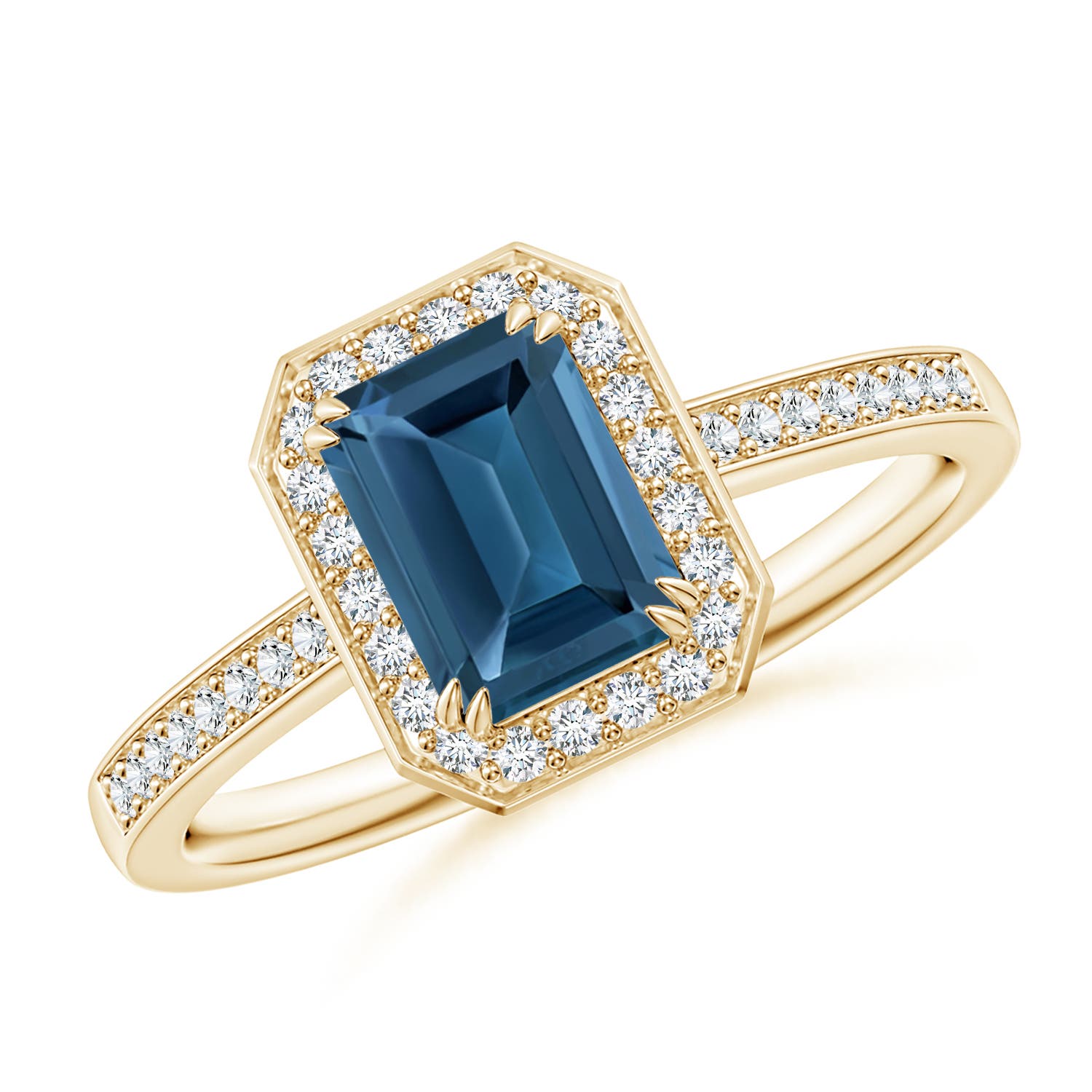 AA - London Blue Topaz / 1.39 CT / 14 KT Yellow Gold