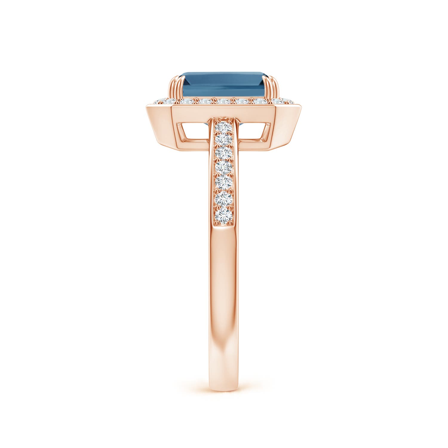 A - London Blue Topaz / 2.24 CT / 14 KT Rose Gold