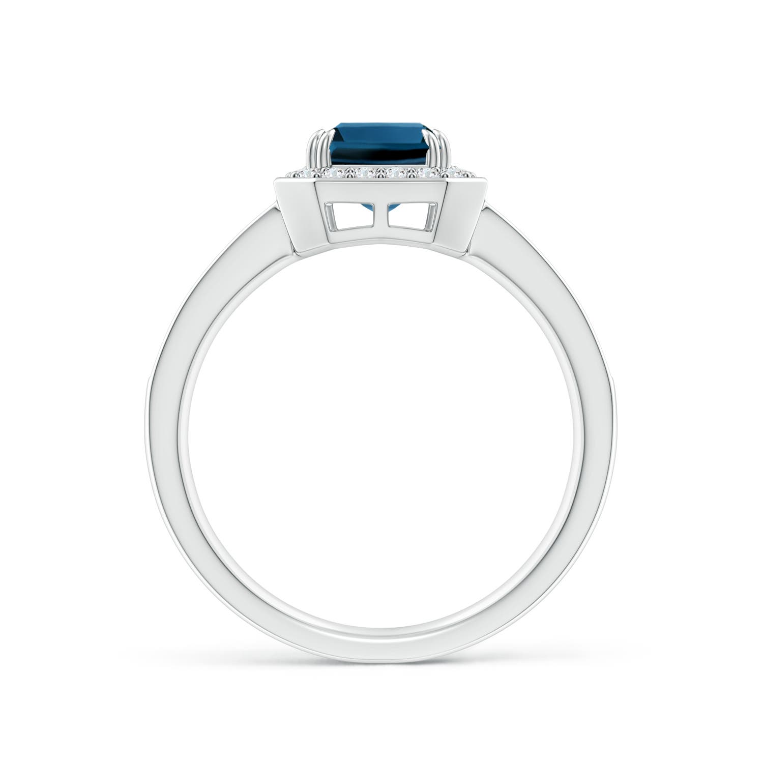 AAA - London Blue Topaz / 2.24 CT / 14 KT White Gold