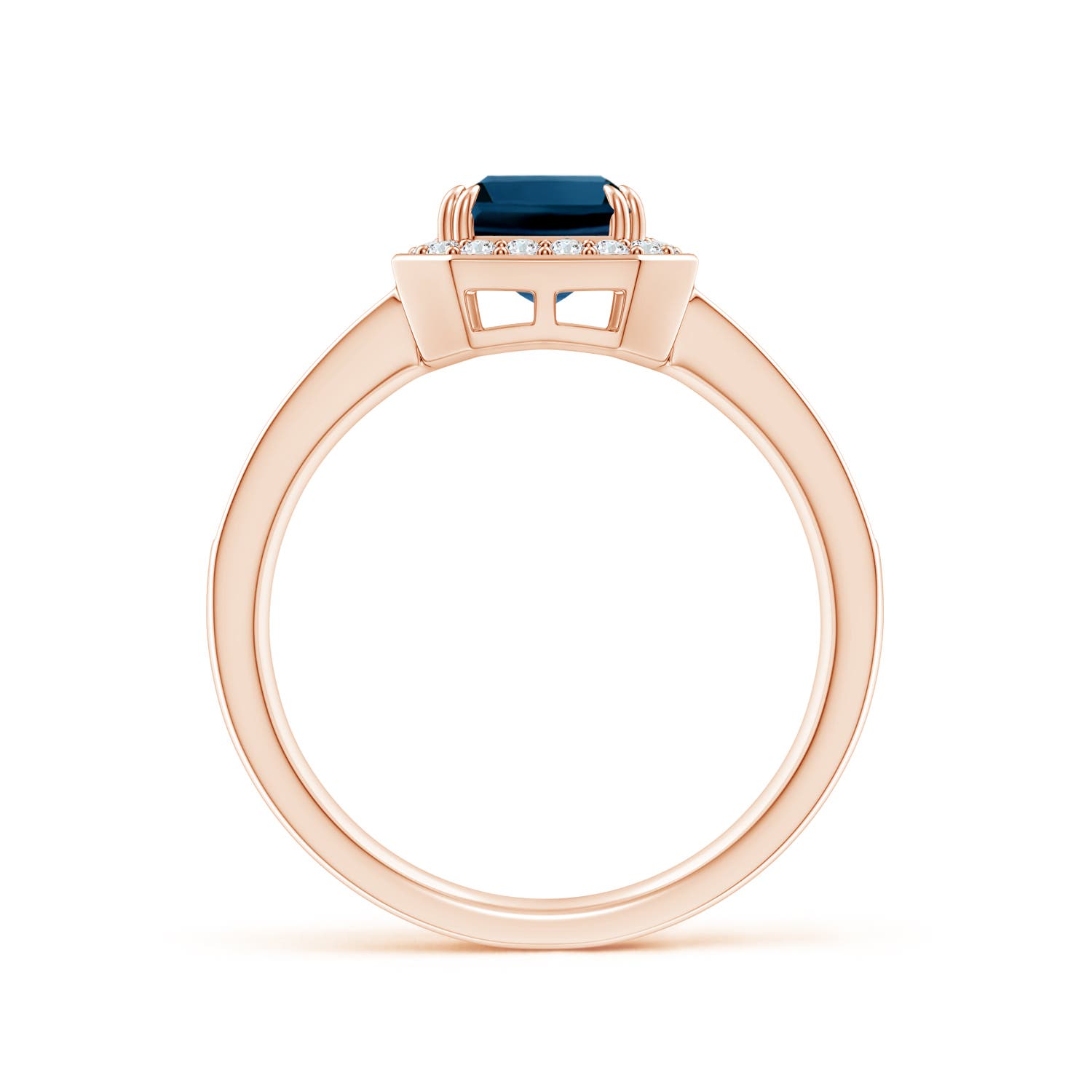 AAAA - London Blue Topaz / 2.24 CT / 14 KT Rose Gold