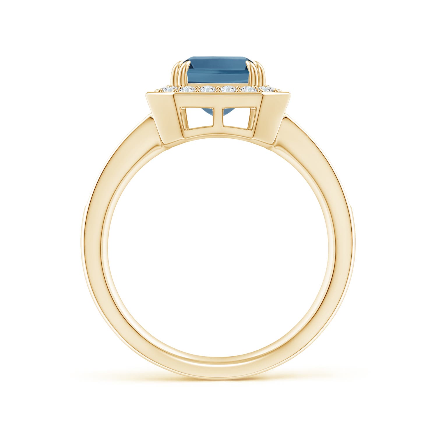 A - London Blue Topaz / 3.12 CT / 14 KT Yellow Gold