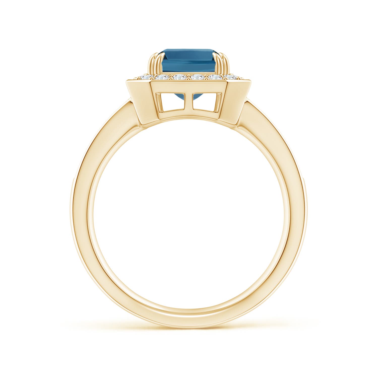 AA - London Blue Topaz / 3.12 CT / 14 KT Yellow Gold