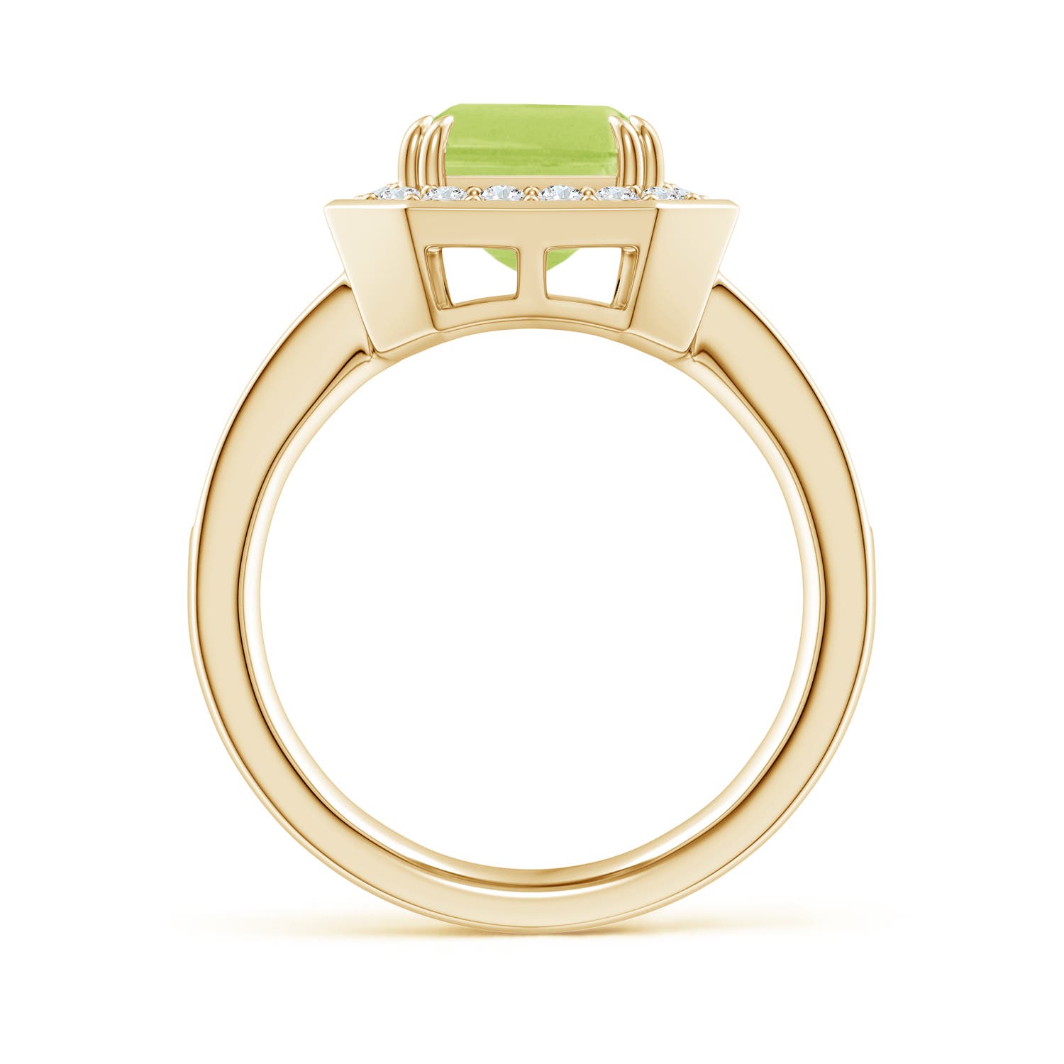 A - Peridot / 3.75 CT / 14 KT Yellow Gold