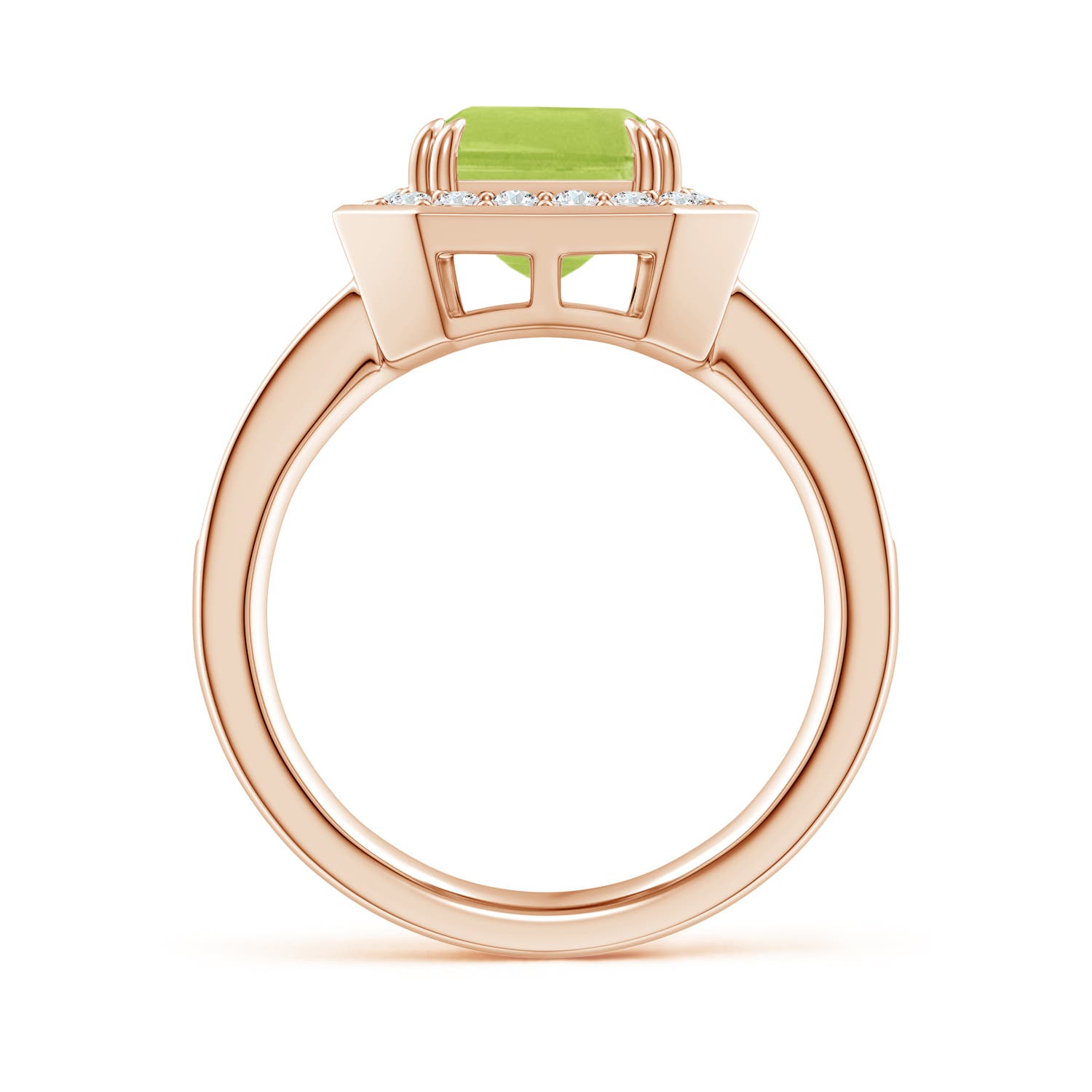 AA - Peridot / 3.75 CT / 14 KT Rose Gold