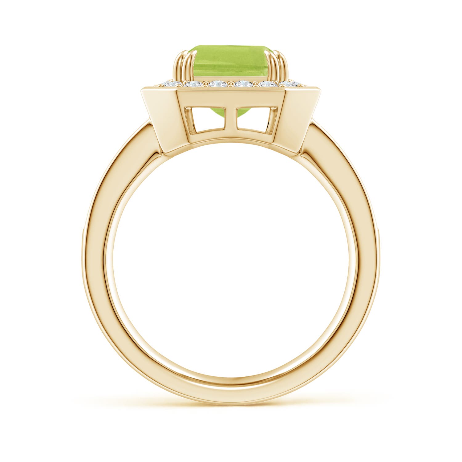 AA - Peridot / 3.75 CT / 14 KT Yellow Gold