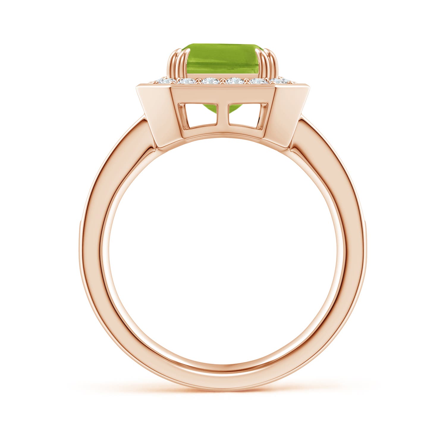 AAA - Peridot / 3.75 CT / 14 KT Rose Gold