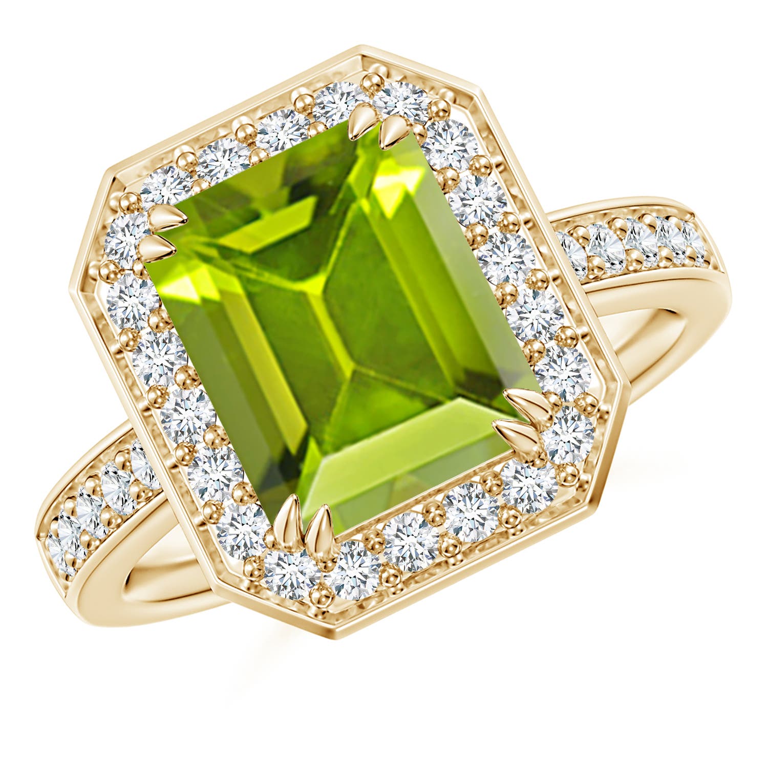 AAA - Peridot / 3.75 CT / 14 KT Yellow Gold