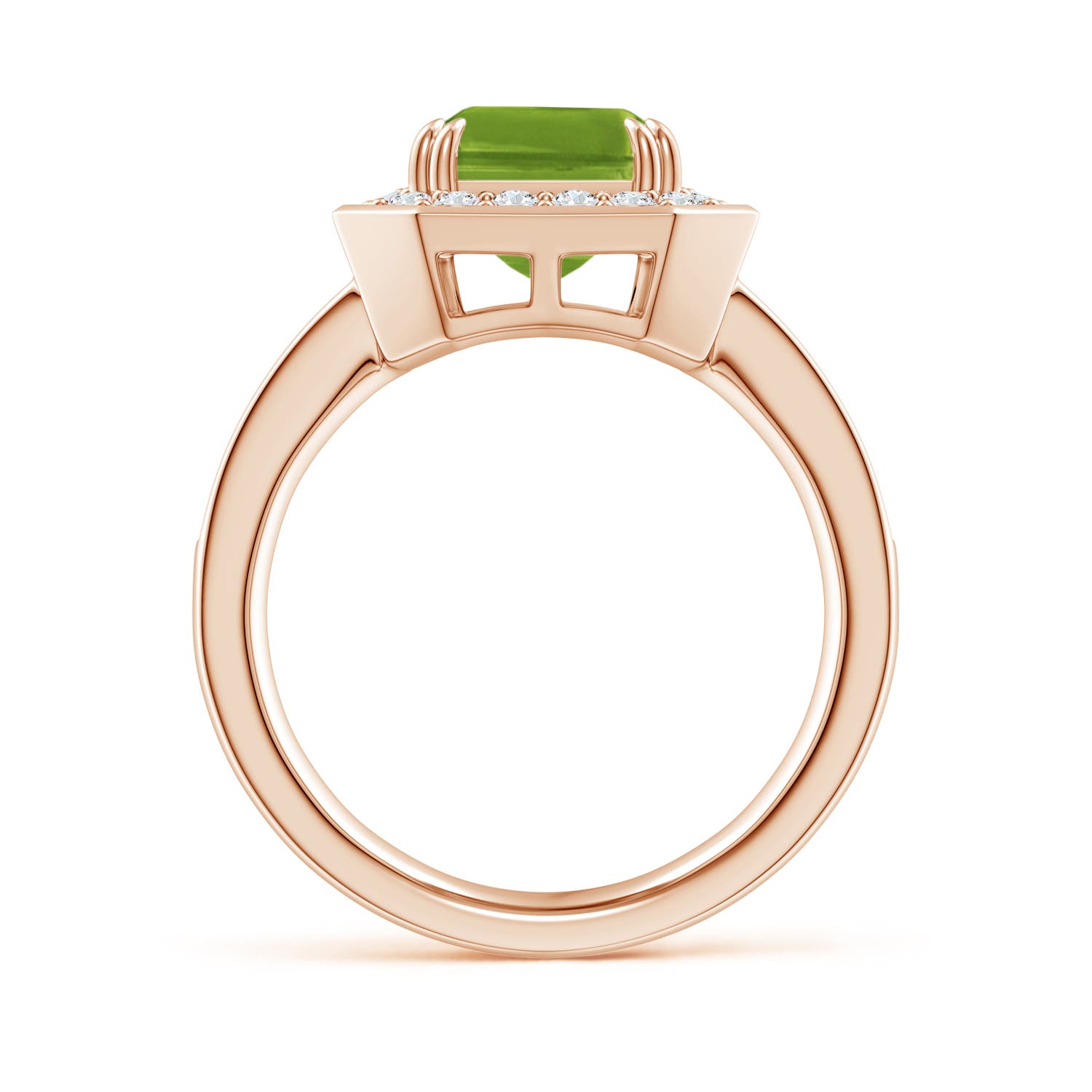 AAAA - Peridot / 3.75 CT / 14 KT Rose Gold