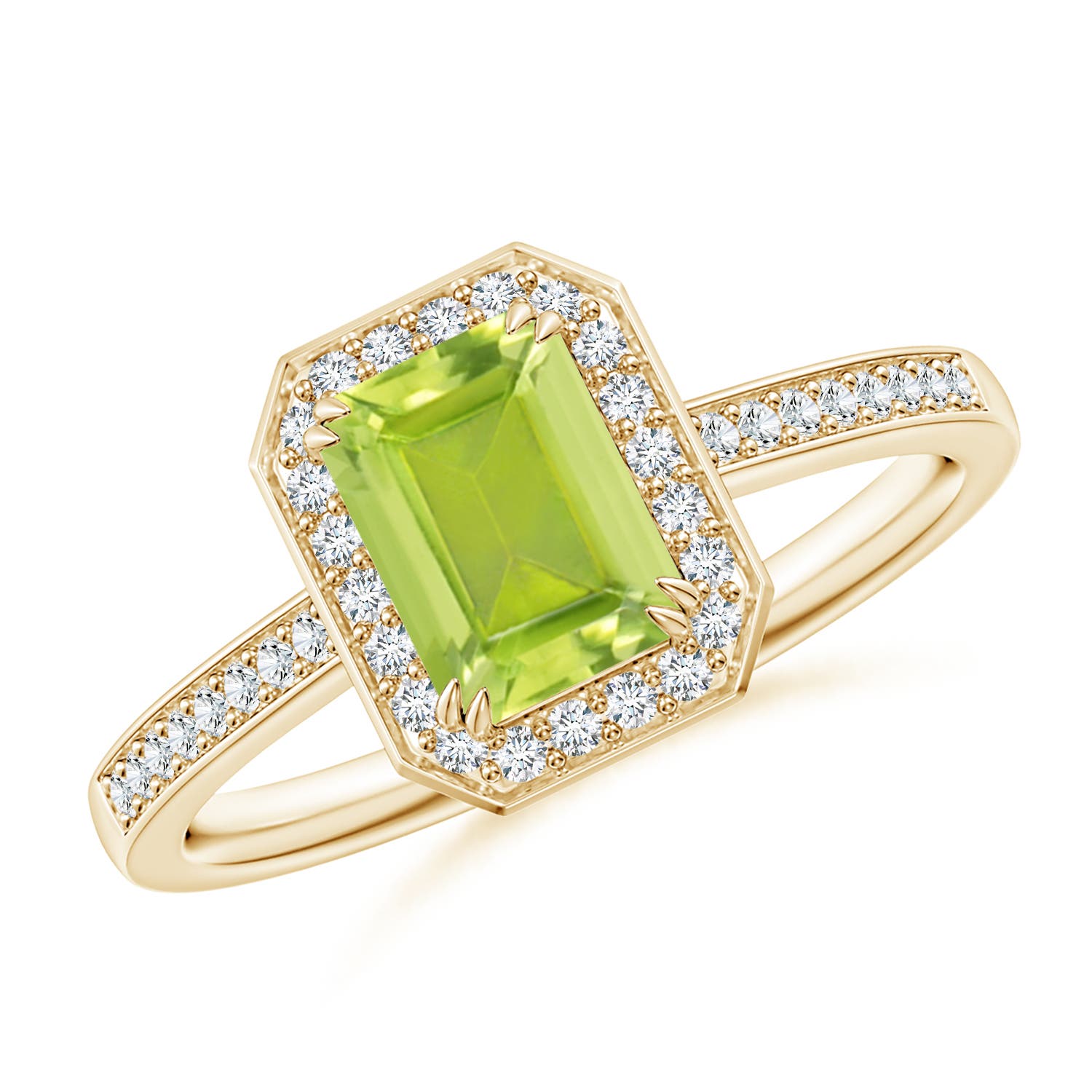 AA - Peridot / 1.19 CT / 14 KT Yellow Gold