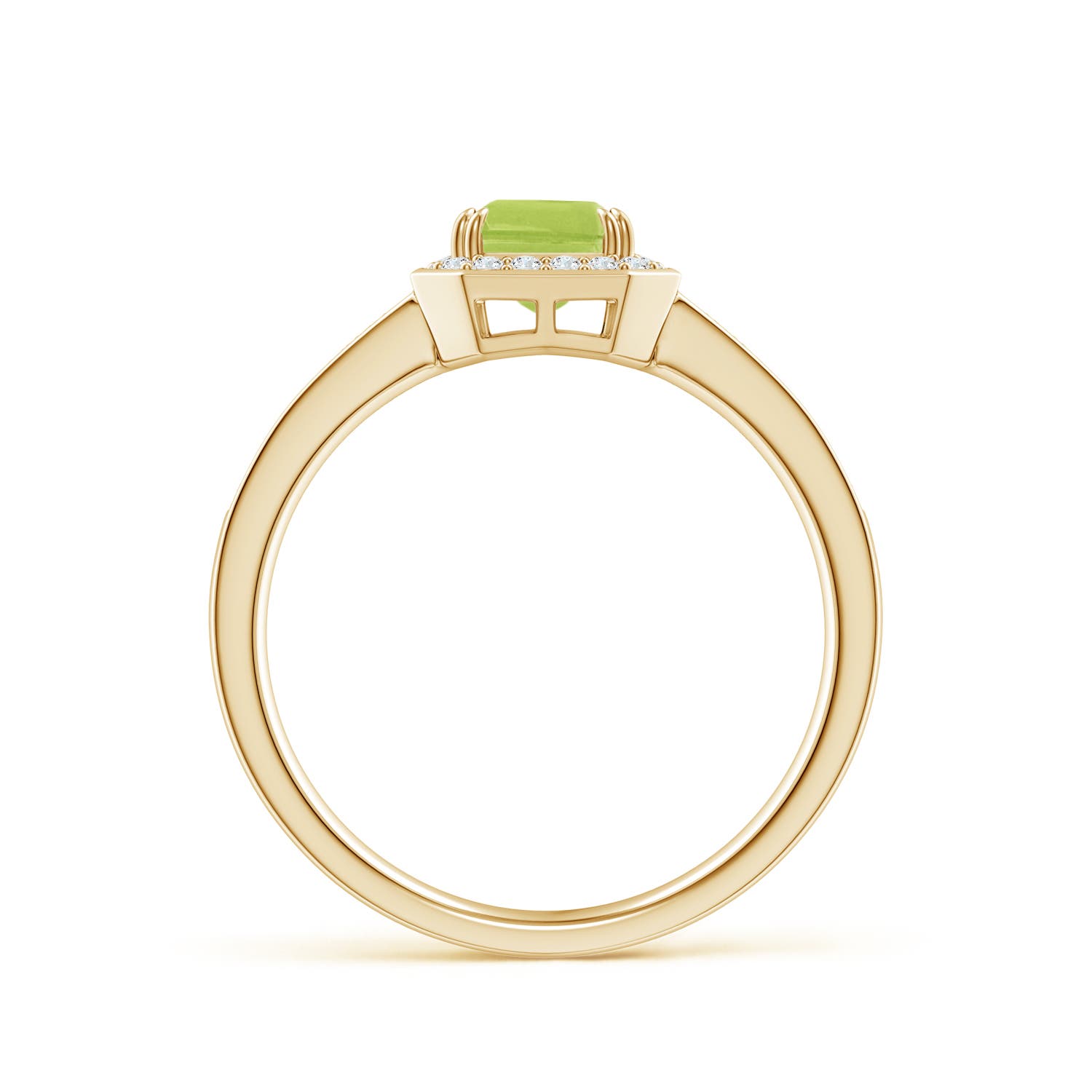 AA - Peridot / 1.19 CT / 14 KT Yellow Gold