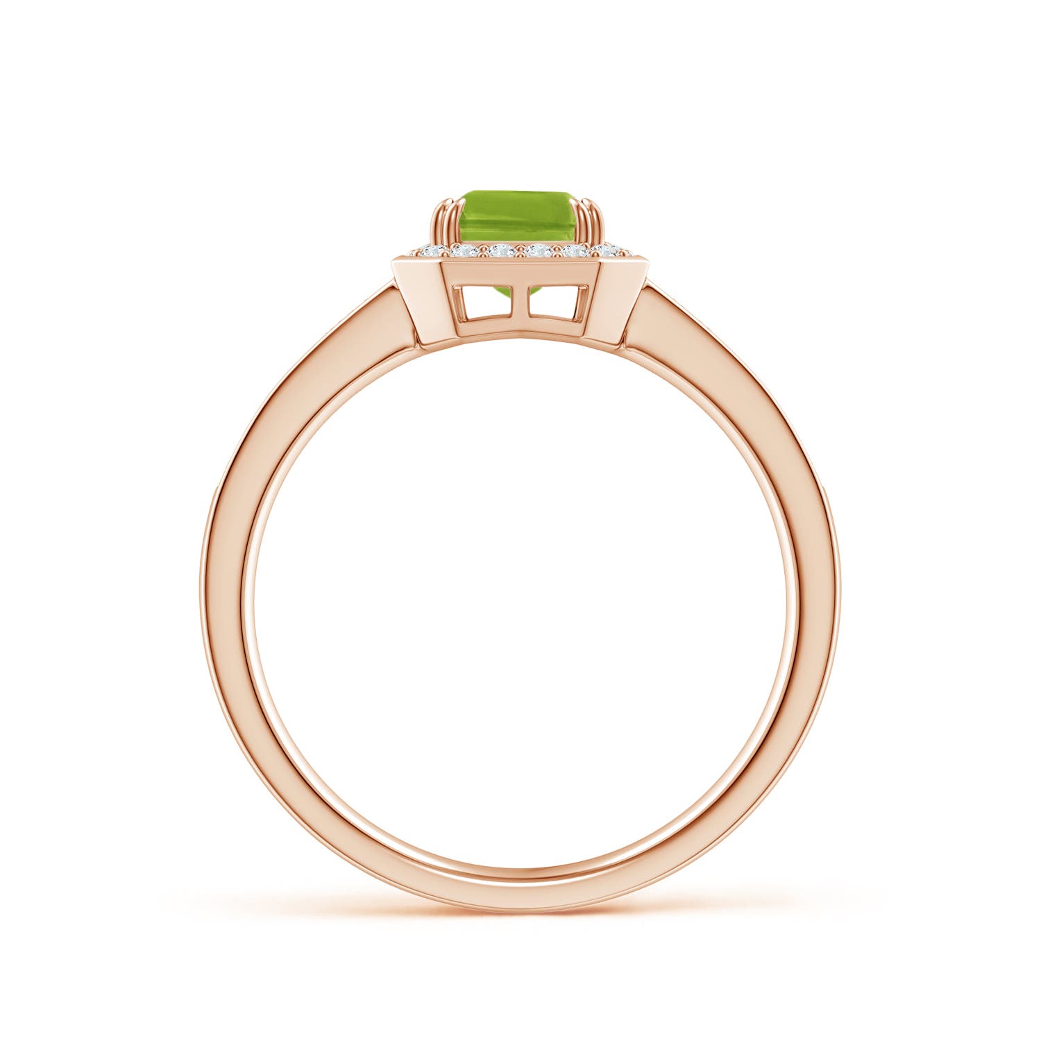 AAA - Peridot / 1.19 CT / 14 KT Rose Gold