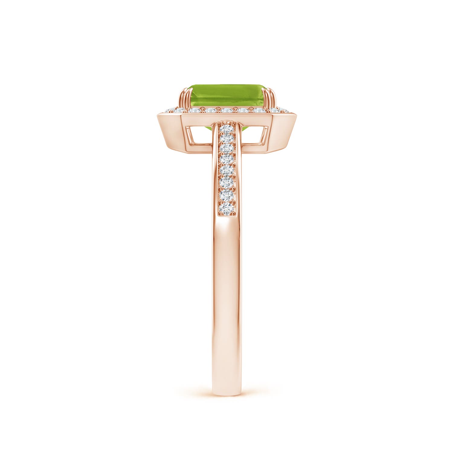 AAA - Peridot / 1.19 CT / 14 KT Rose Gold