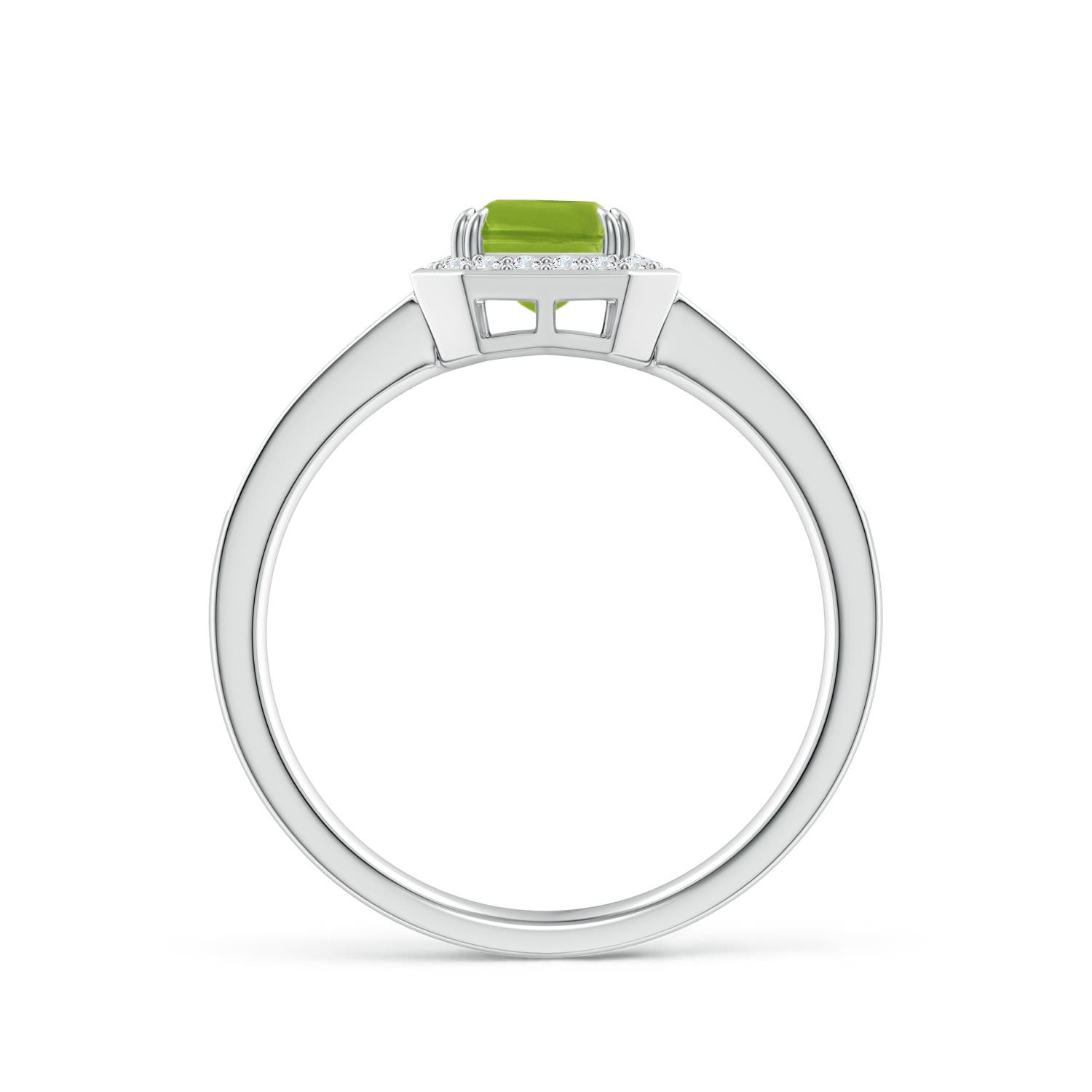 AAA - Peridot / 1.19 CT / 14 KT White Gold