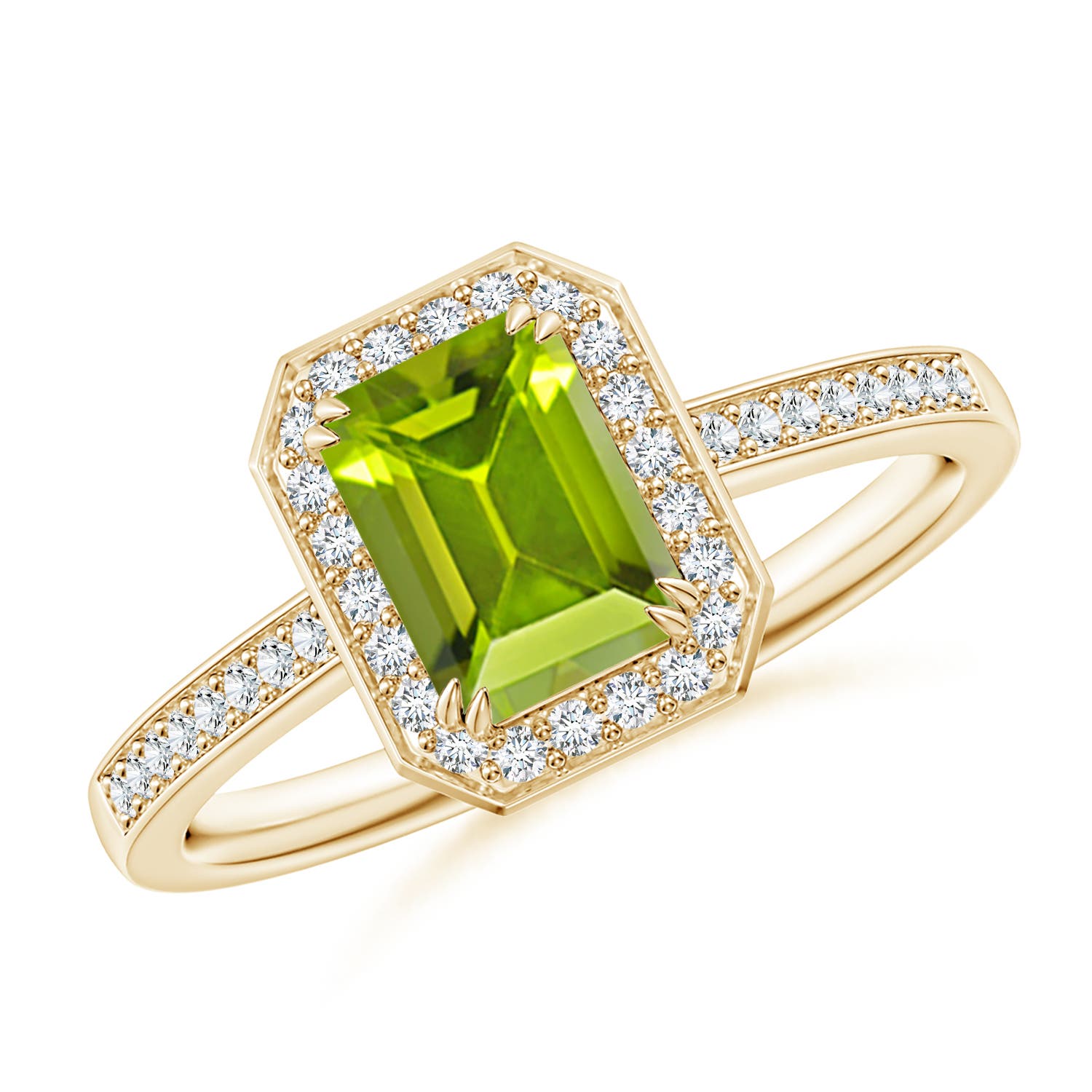 AAA - Peridot / 1.19 CT / 14 KT Yellow Gold