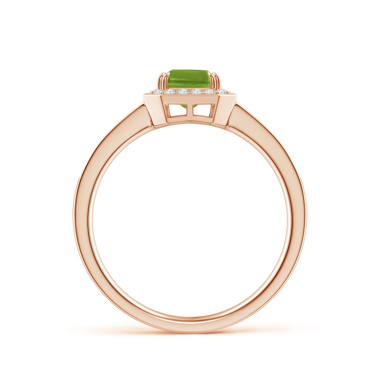 AAAA - Peridot / 1.19 CT / 14 KT Rose Gold