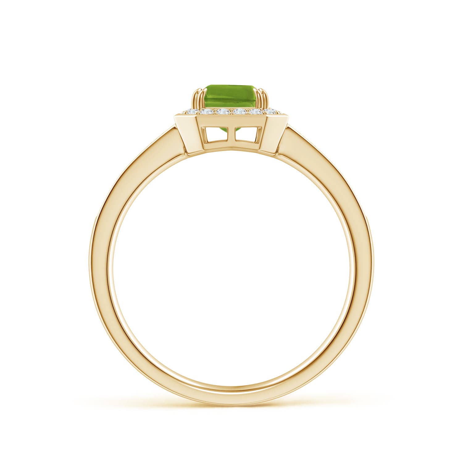 AAAA - Peridot / 1.19 CT / 14 KT Yellow Gold