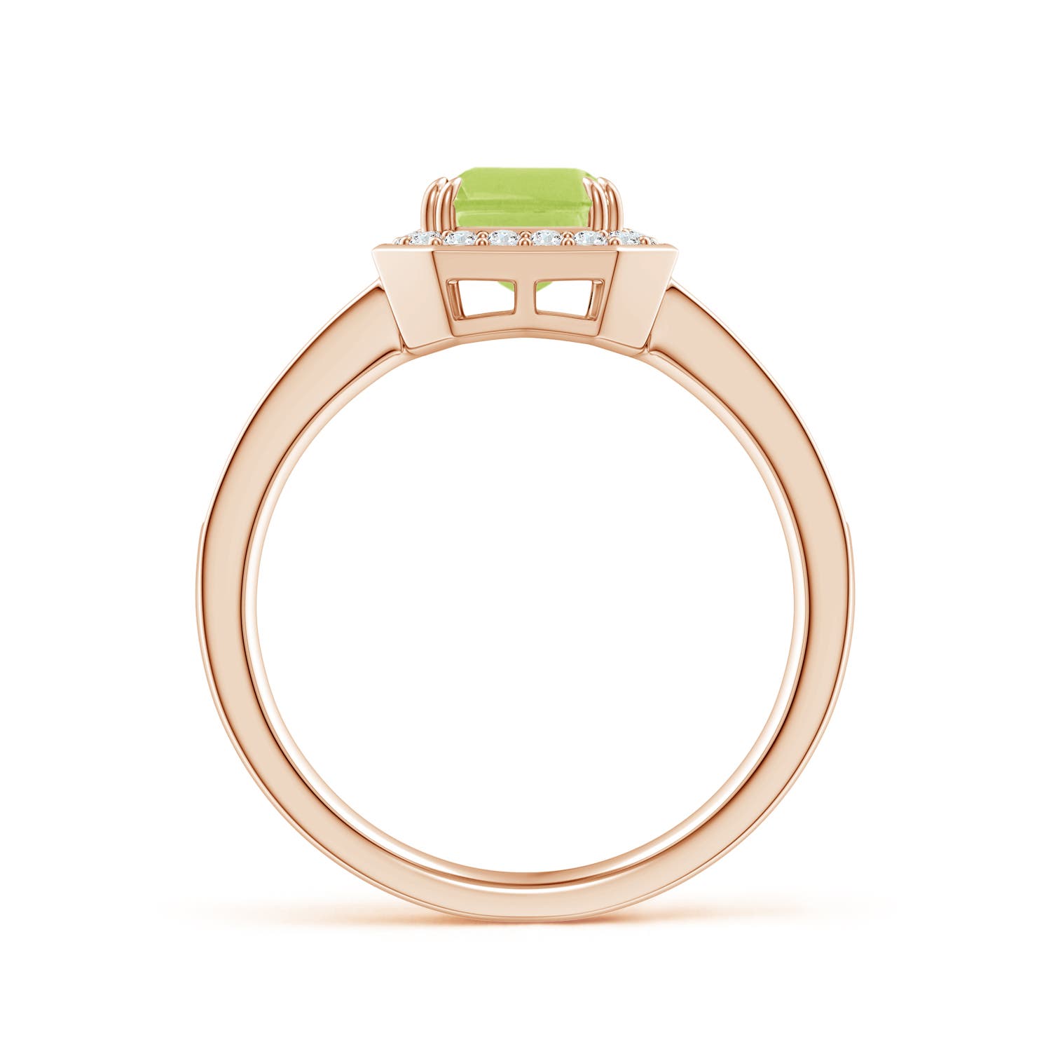 A - Peridot / 1.89 CT / 14 KT Rose Gold