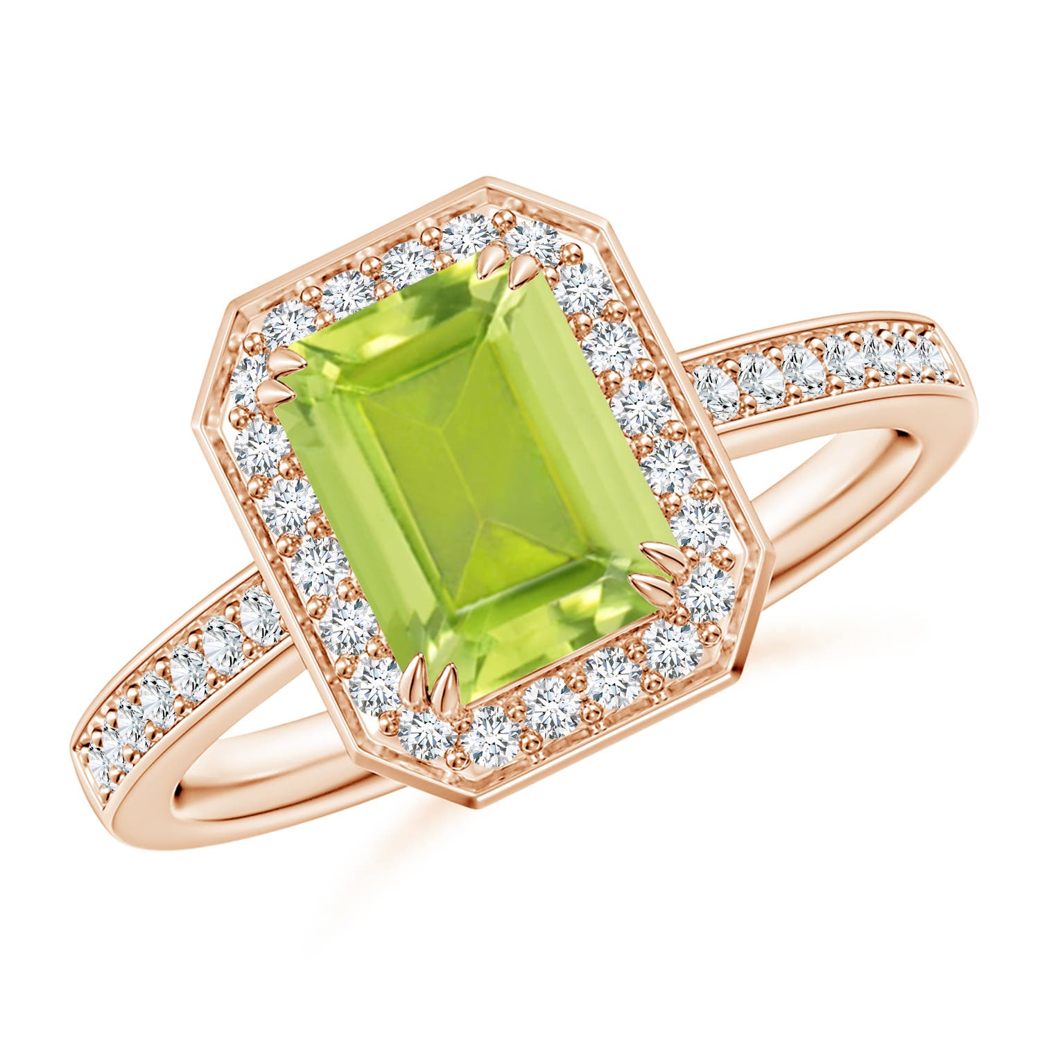 AA - Peridot / 1.89 CT / 14 KT Rose Gold