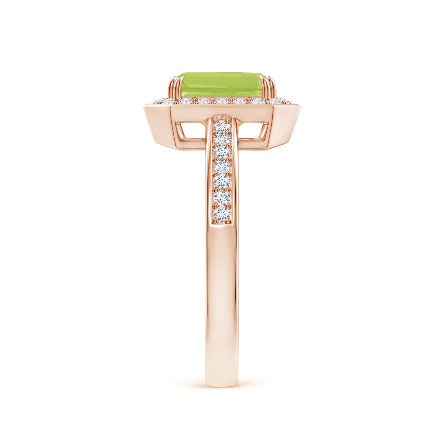 AA - Peridot / 1.89 CT / 14 KT Rose Gold