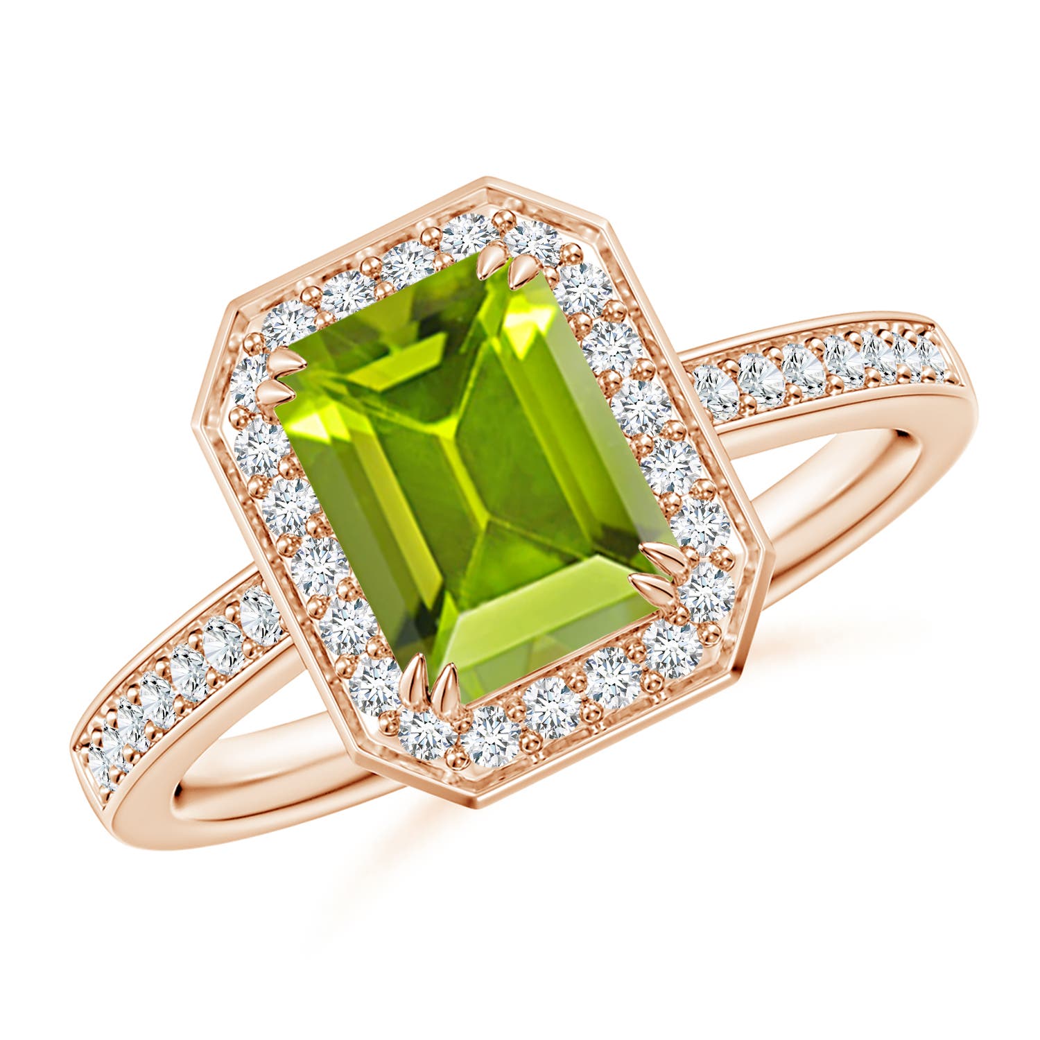 AAA - Peridot / 1.89 CT / 14 KT Rose Gold