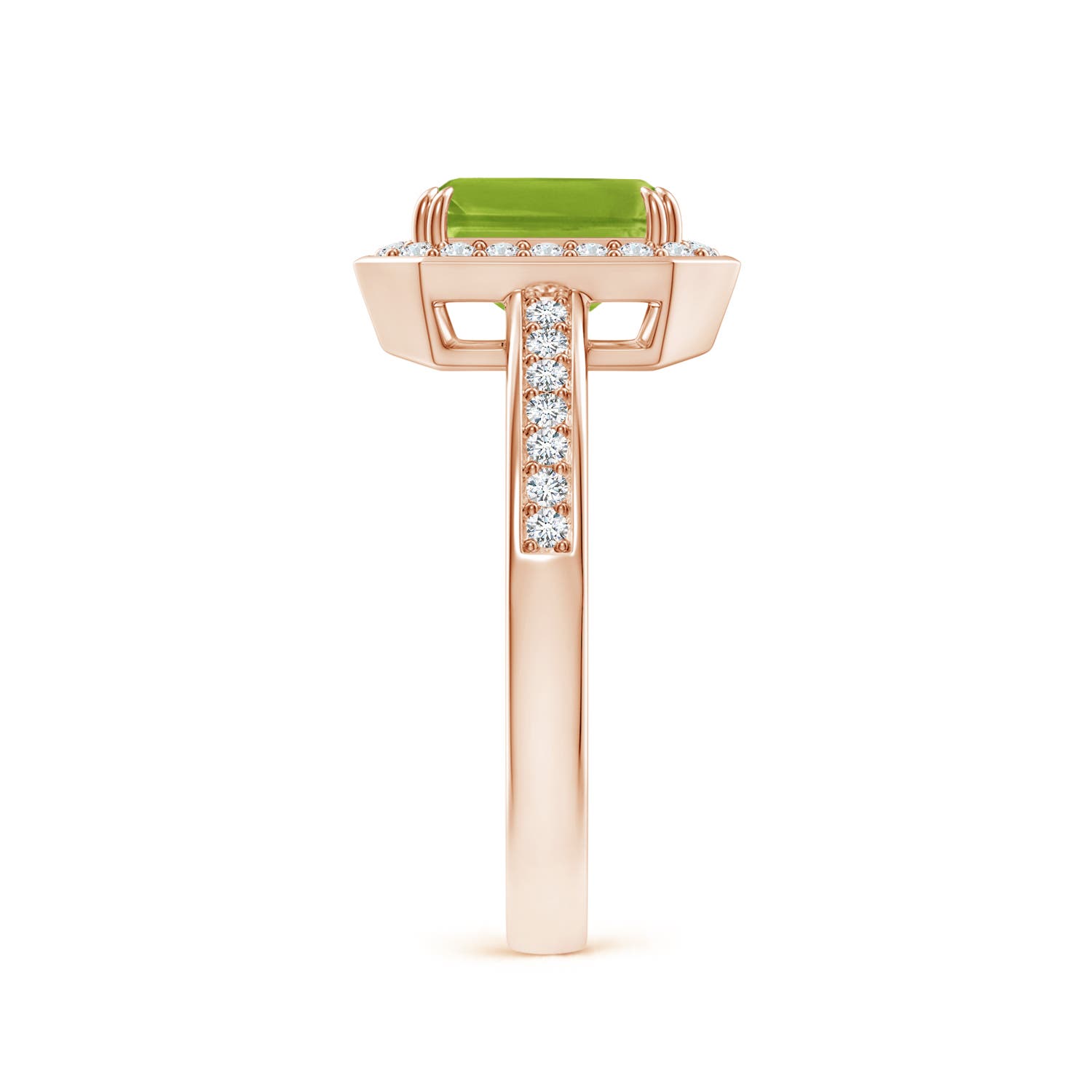 AAA - Peridot / 1.89 CT / 14 KT Rose Gold