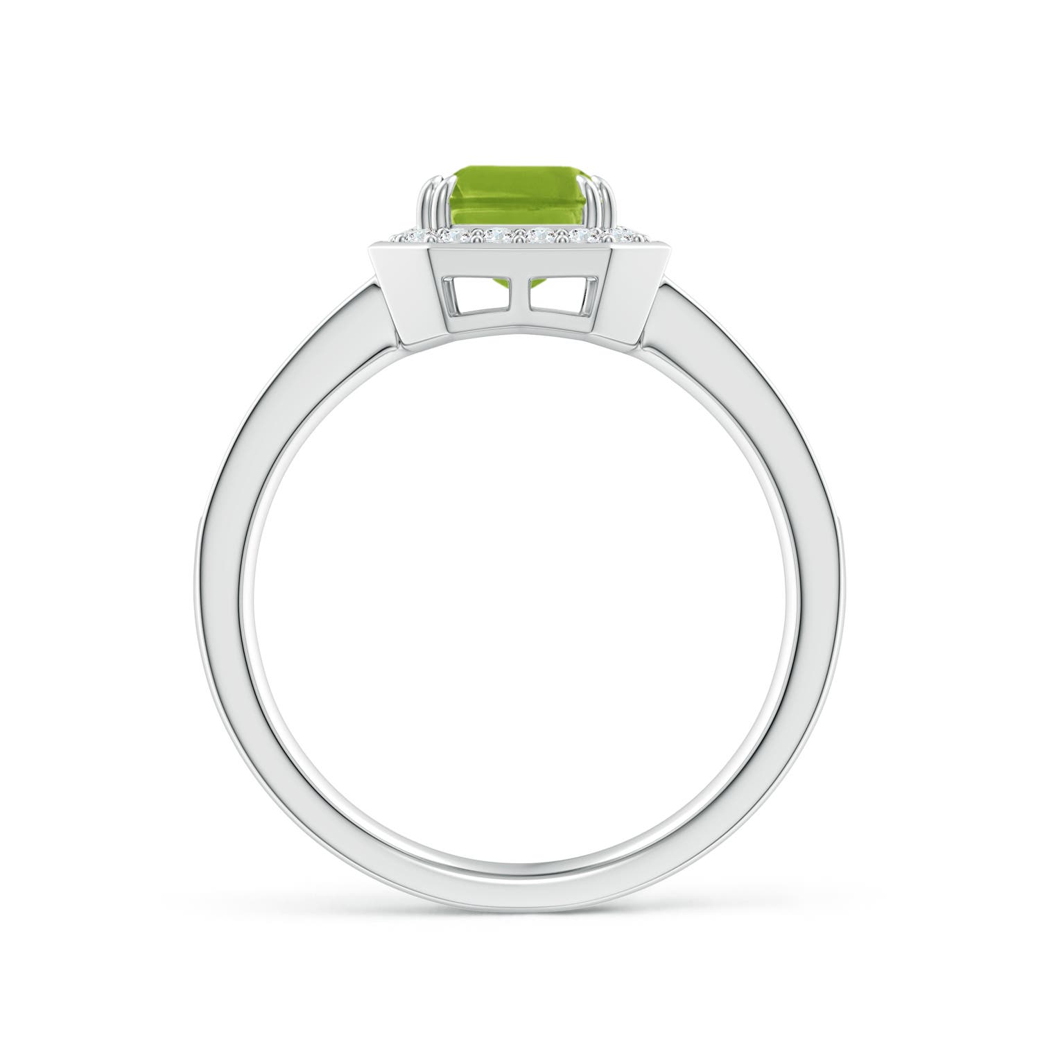 AAA - Peridot / 1.89 CT / 14 KT White Gold