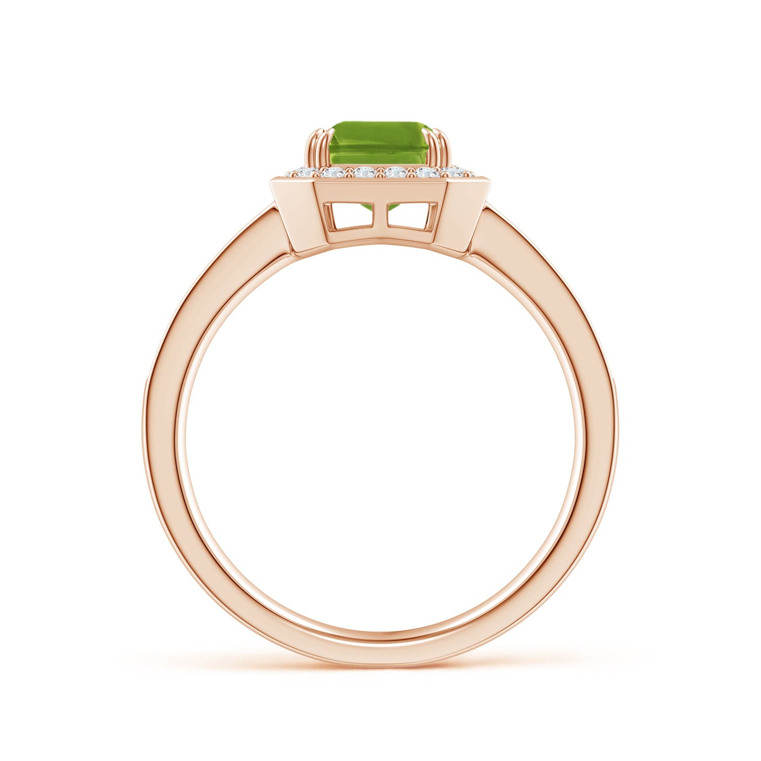 AAAA - Peridot / 1.89 CT / 14 KT Rose Gold