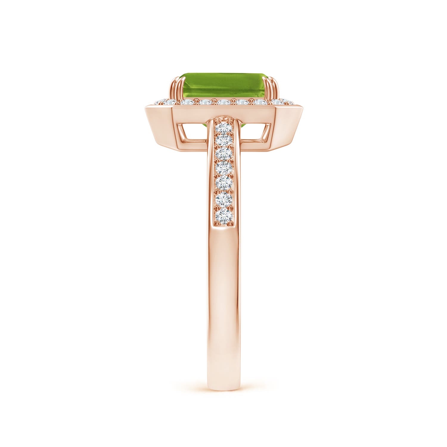 AAAA - Peridot / 1.89 CT / 14 KT Rose Gold