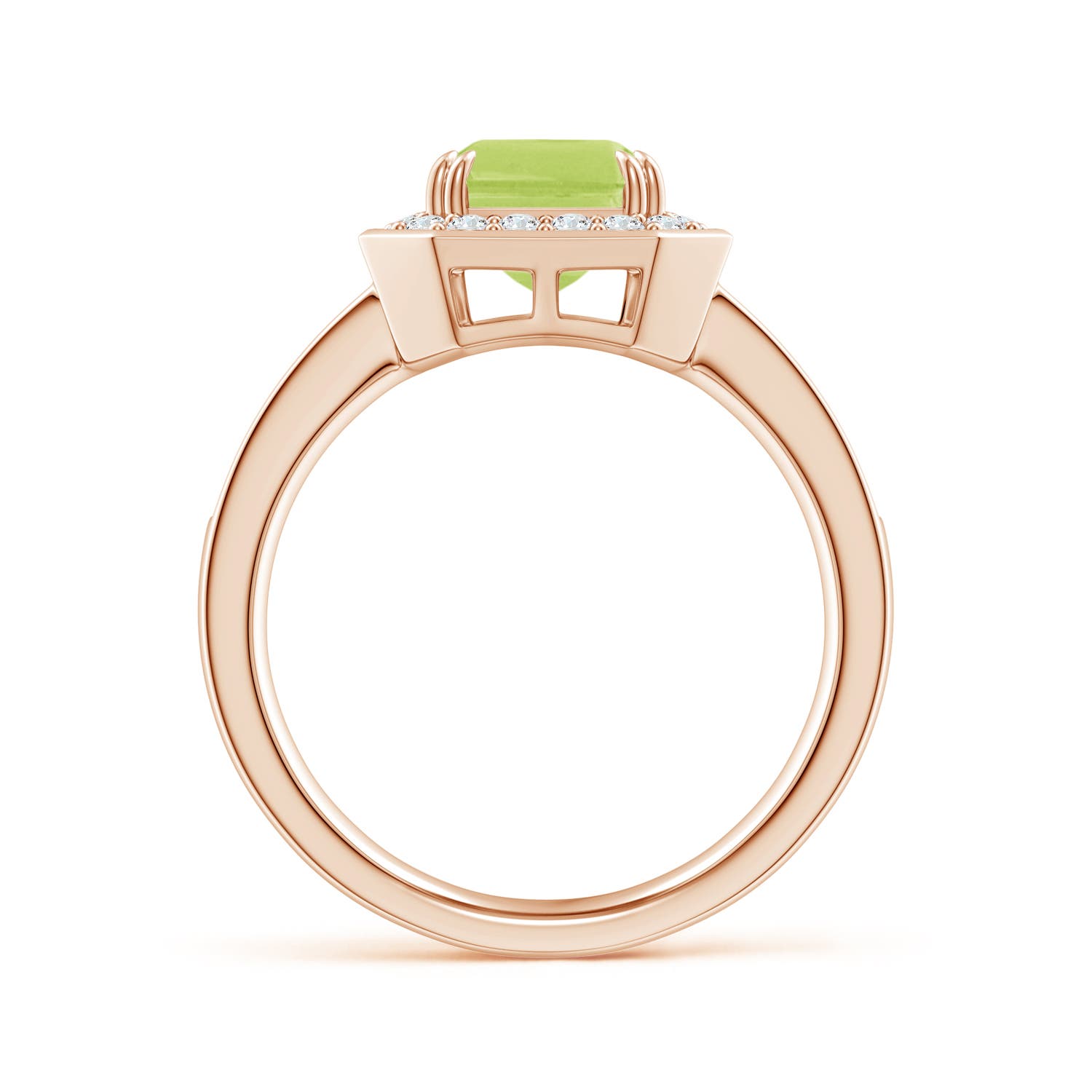 A - Peridot / 2.72 CT / 14 KT Rose Gold