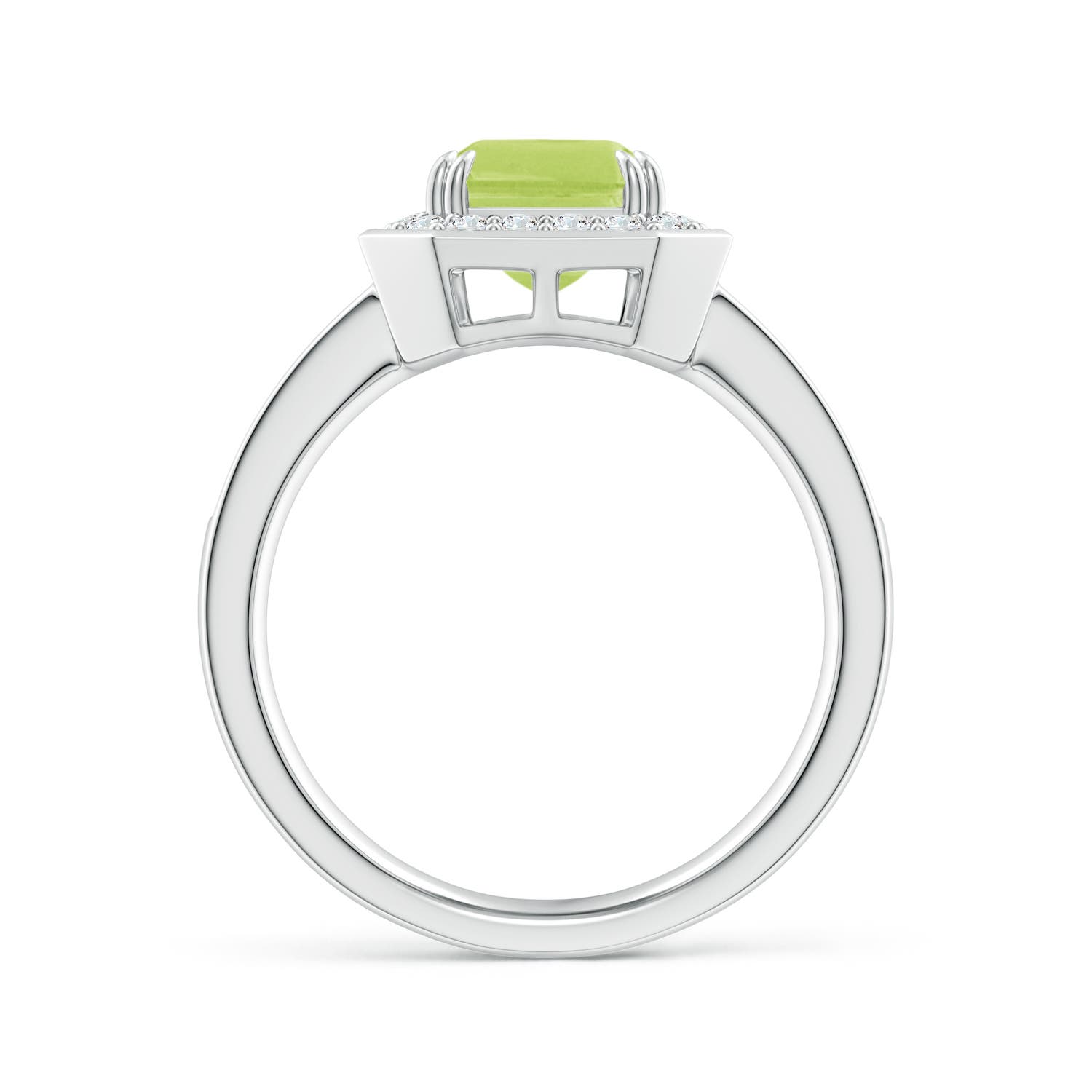 A - Peridot / 2.72 CT / 14 KT White Gold