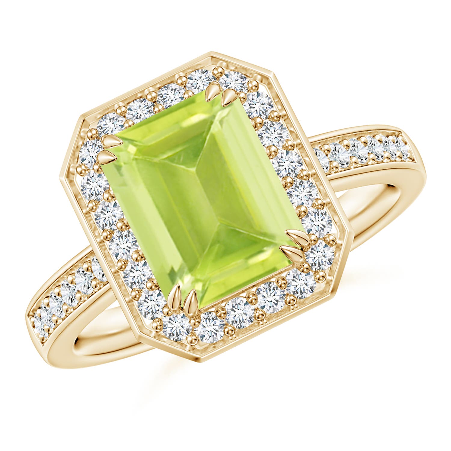 A - Peridot / 2.72 CT / 14 KT Yellow Gold