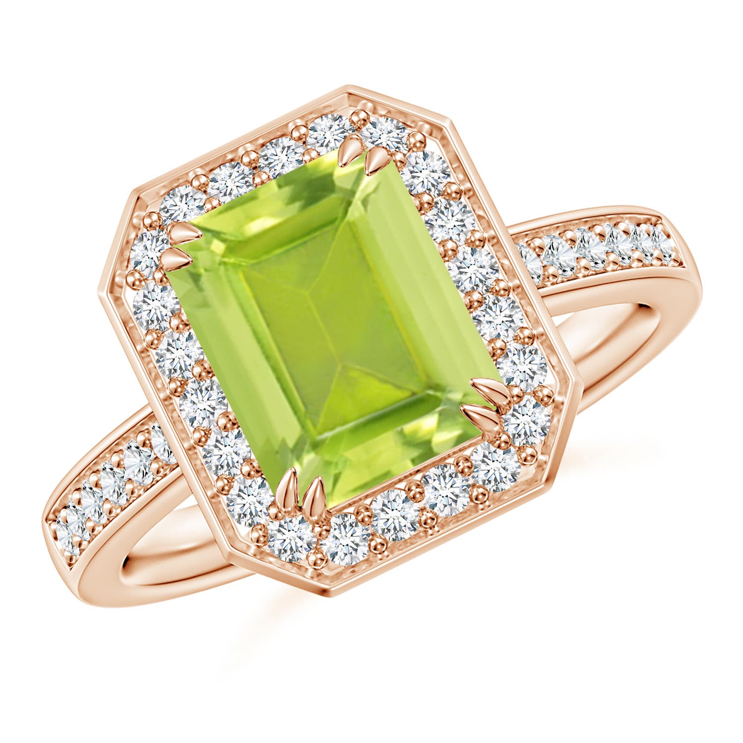 AA - Peridot / 2.72 CT / 14 KT Rose Gold