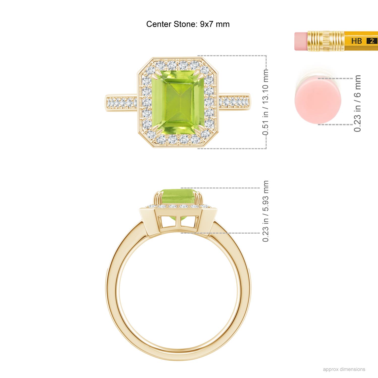 AA - Peridot / 2.72 CT / 14 KT Yellow Gold