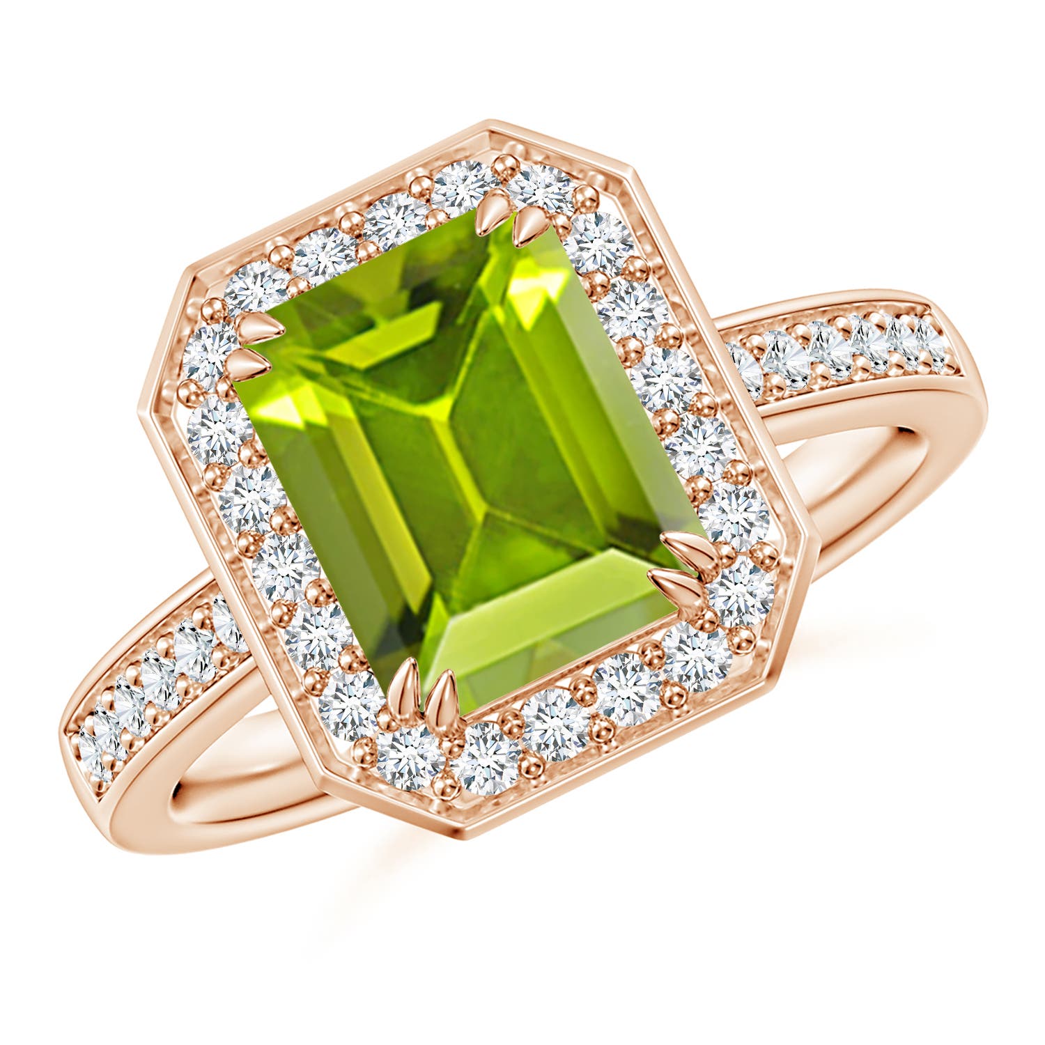 AAA - Peridot / 2.72 CT / 14 KT Rose Gold